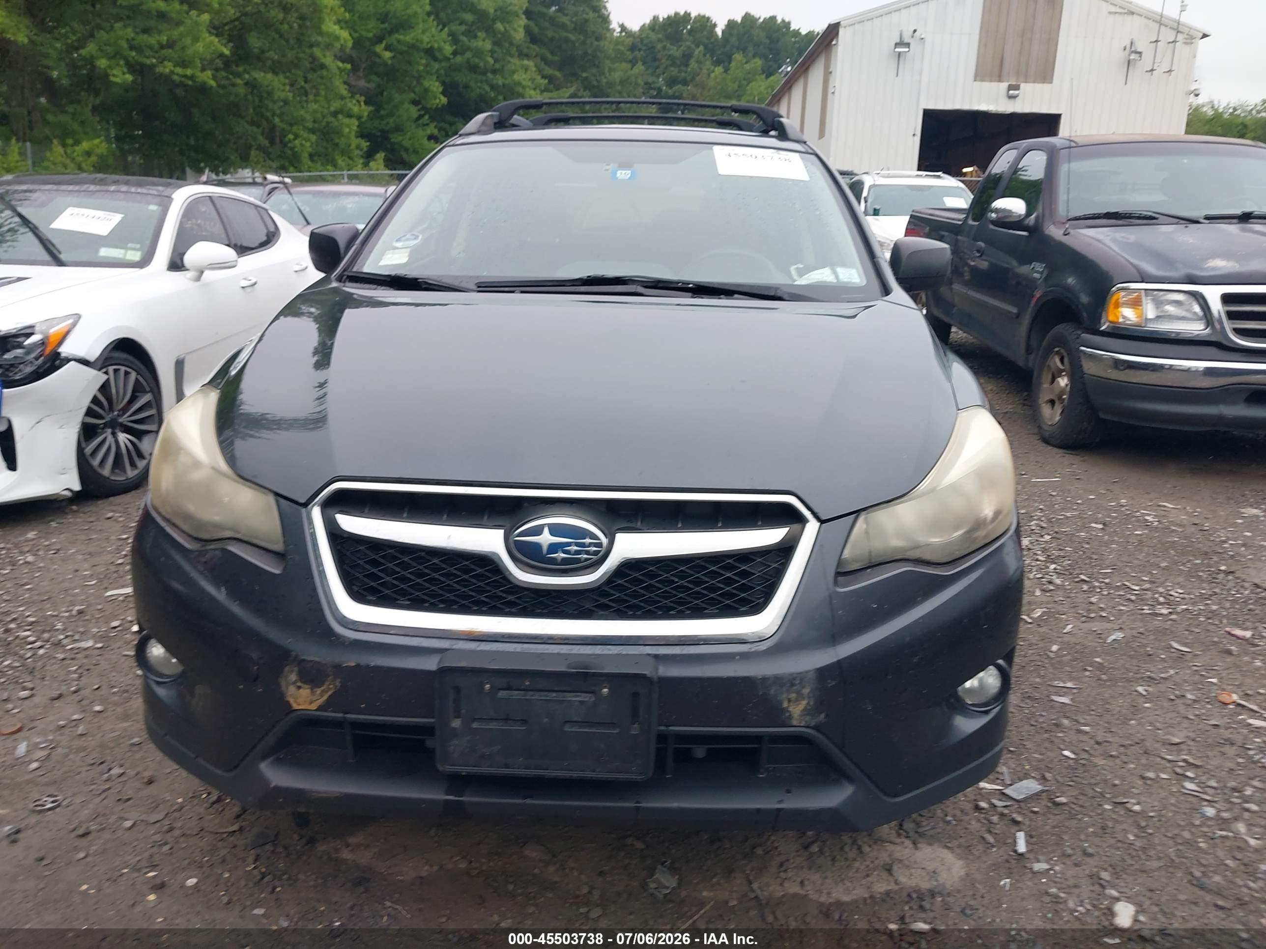2014 Subaru Xv Crosstrek 2.0i Premium Gray vin: JF2GPAWC2E8204469