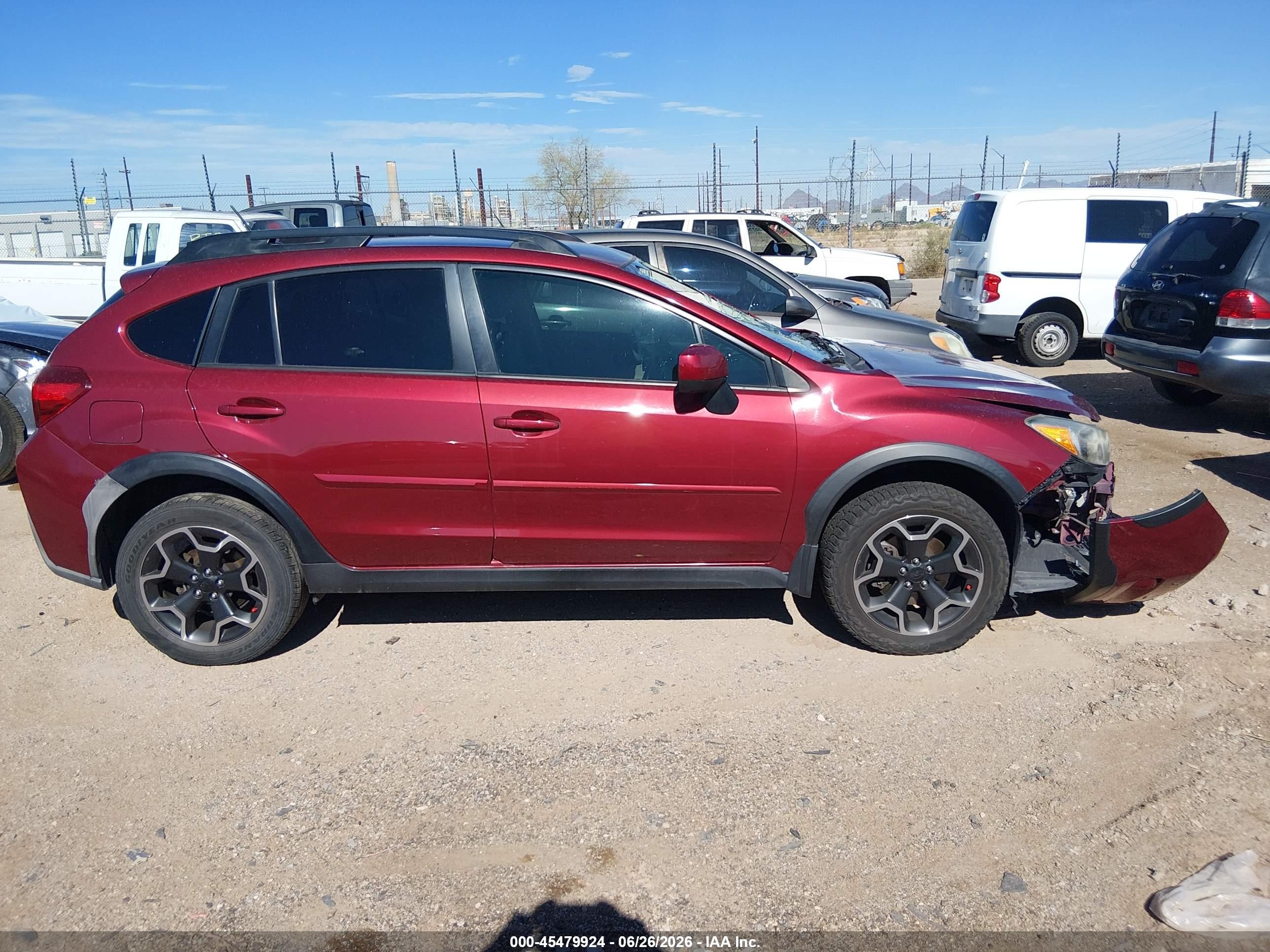 2014 Subaru Xv Crosstrek 2.0i Premium Red vin: JF2GPAWC3E8262137