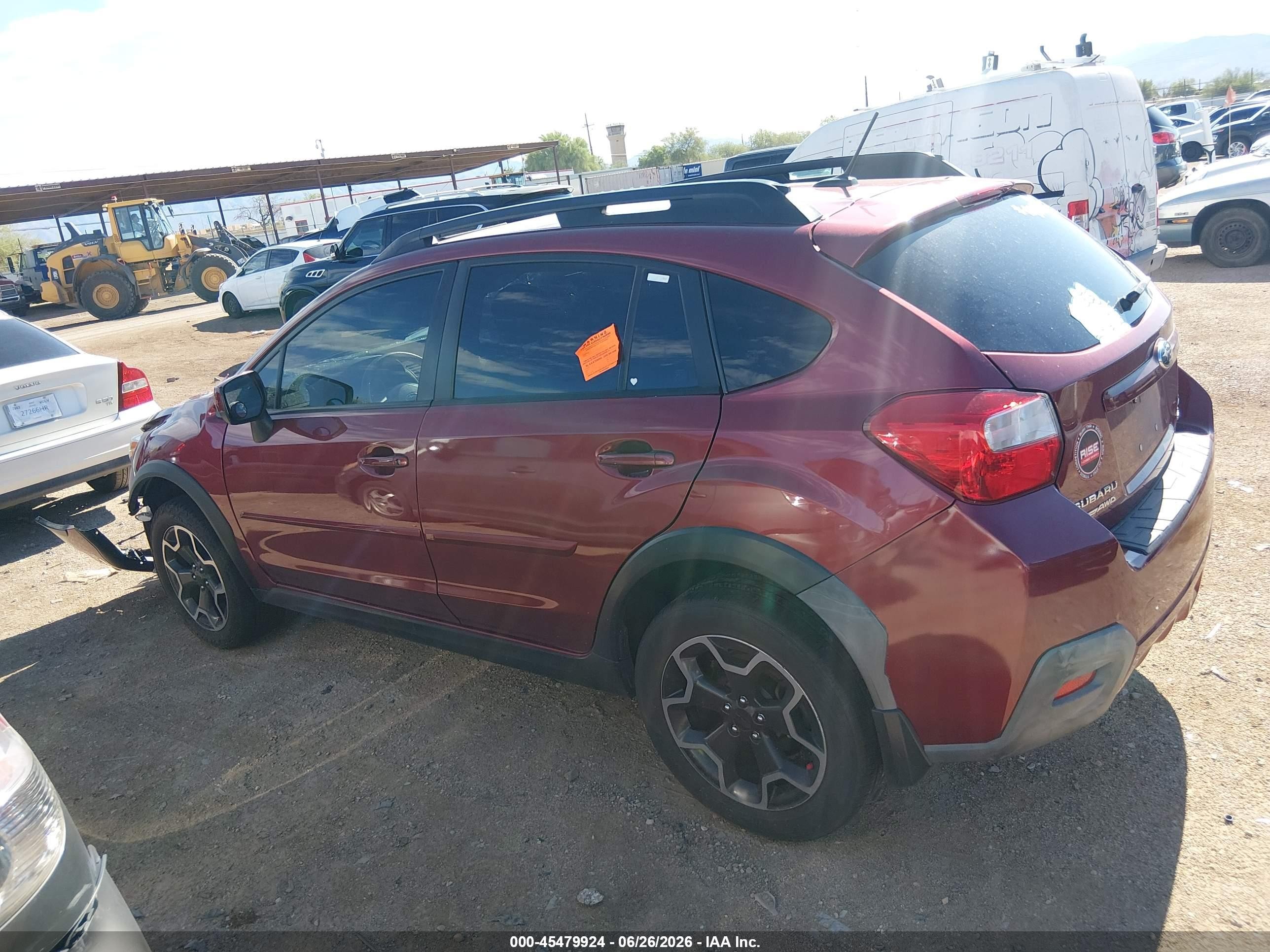 2014 Subaru Xv Crosstrek 2.0i Premium Red vin: JF2GPAWC3E8262137