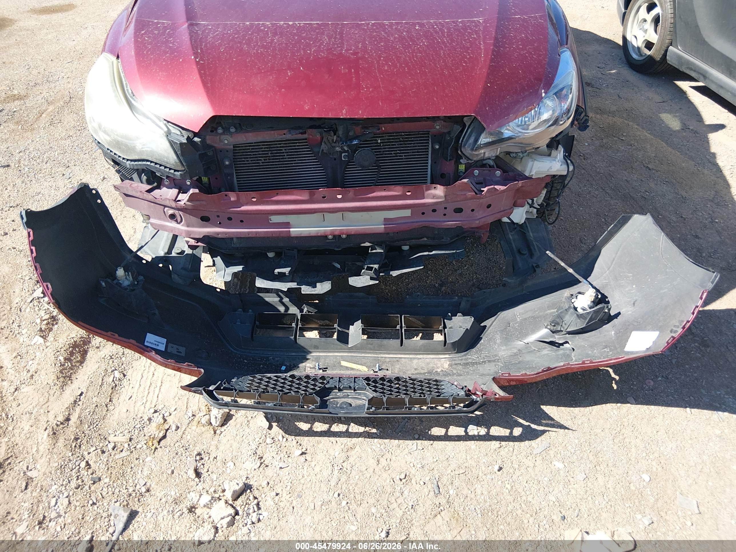 2014 Subaru Xv Crosstrek 2.0i Premium Red vin: JF2GPAWC3E8262137