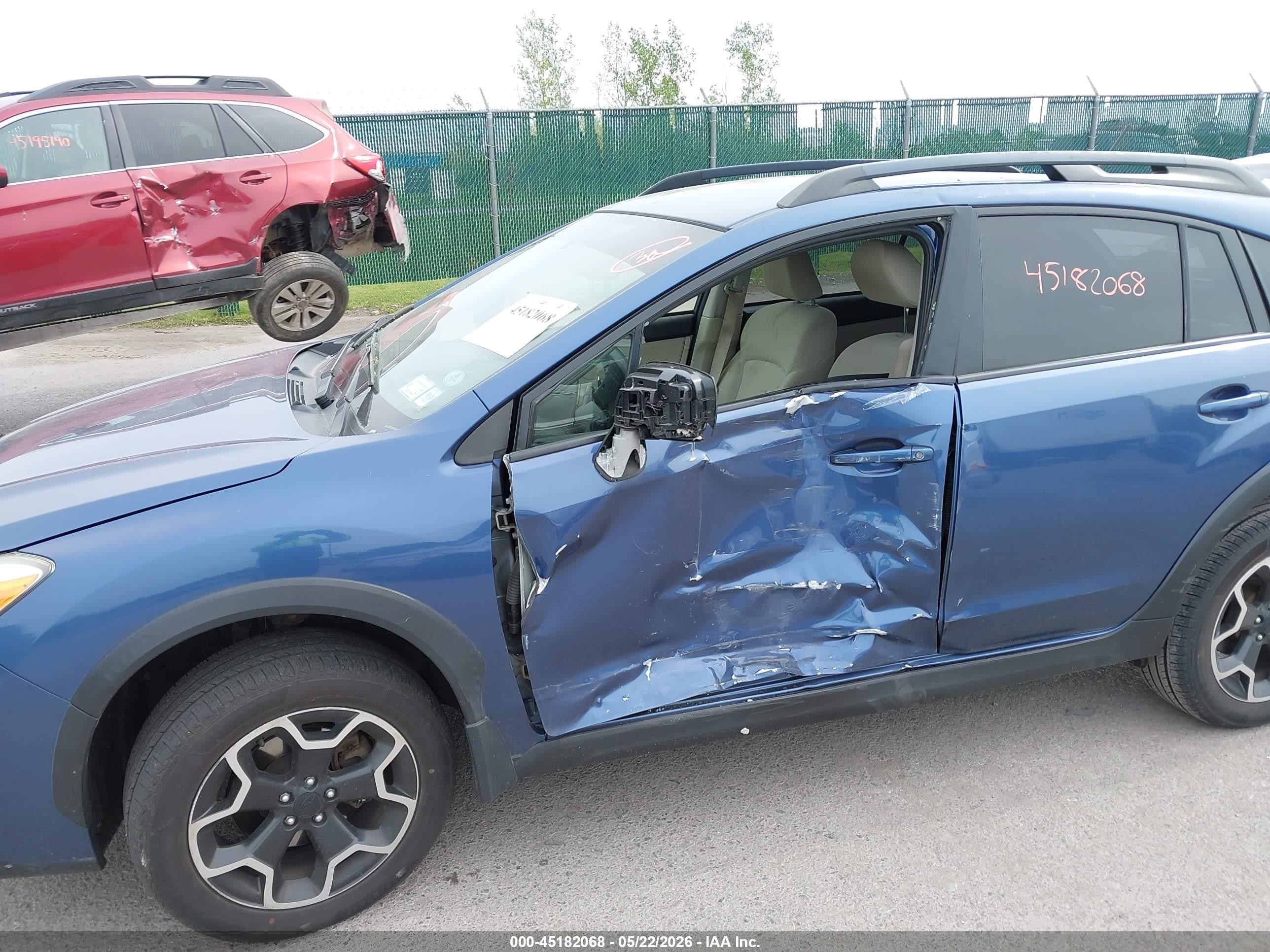 2013 Subaru Xv Crosstrek 2.0i Premium Blue vin: JF2GPAWC4D2881413
