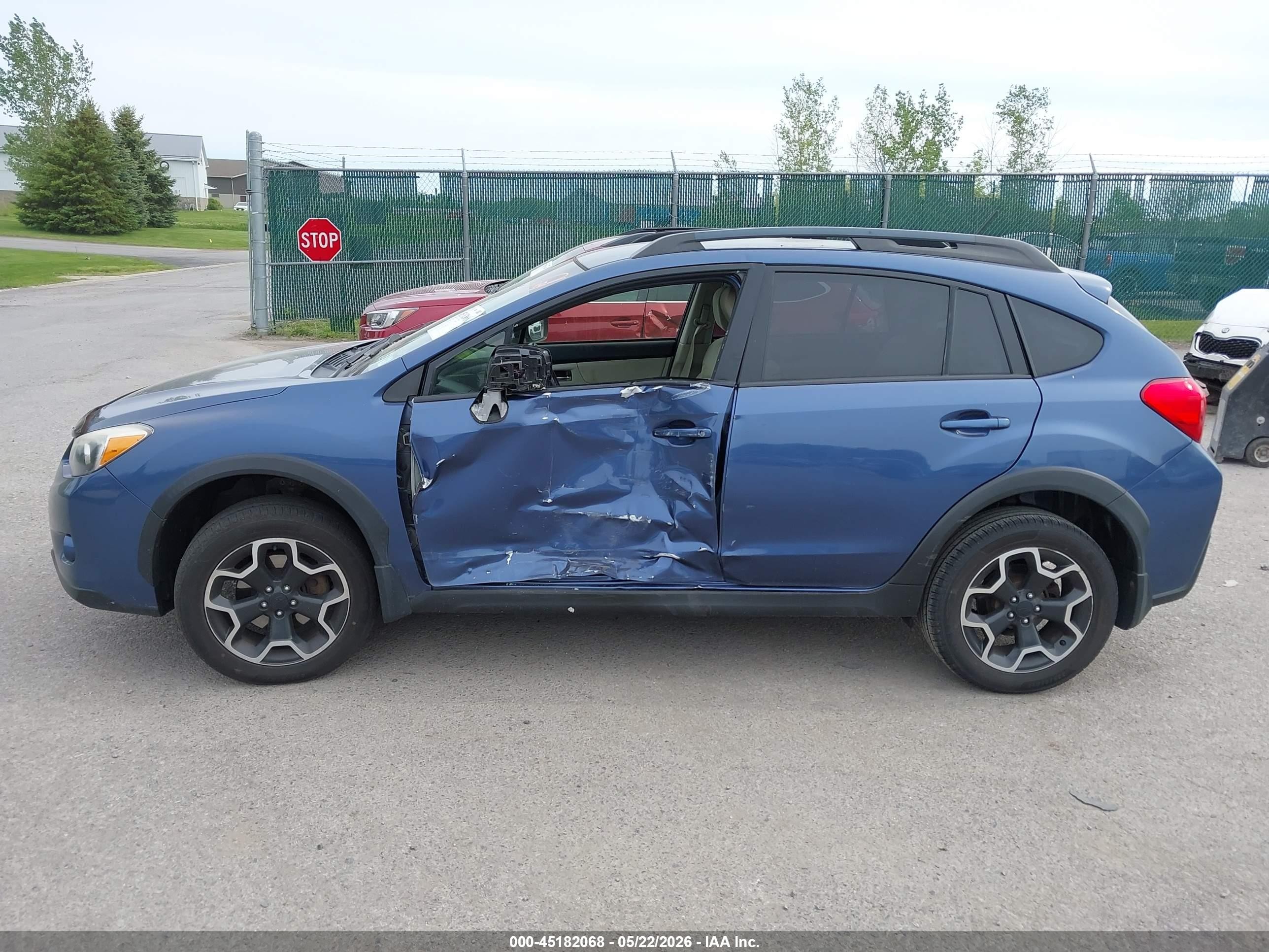 2013 Subaru Xv Crosstrek 2.0i Premium Blue vin: JF2GPAWC4D2881413