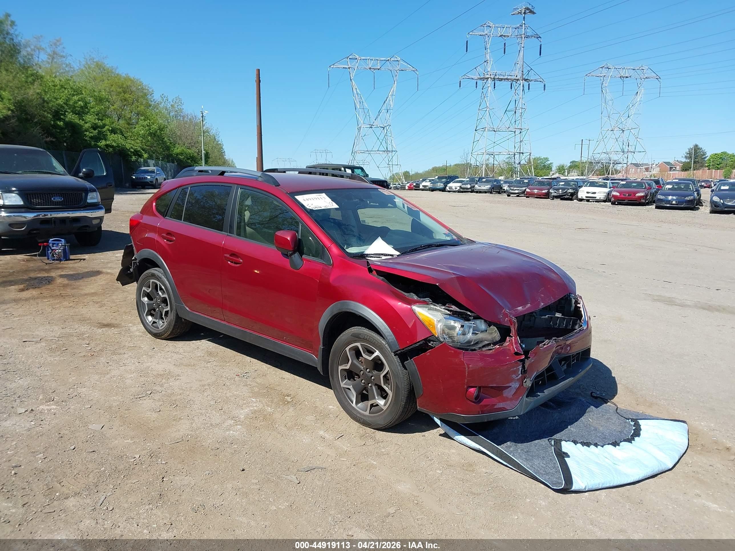 2013 Subaru Xv Crosstrek 2.0i Premium Maroon vin: JF2GPAWC5D2812827