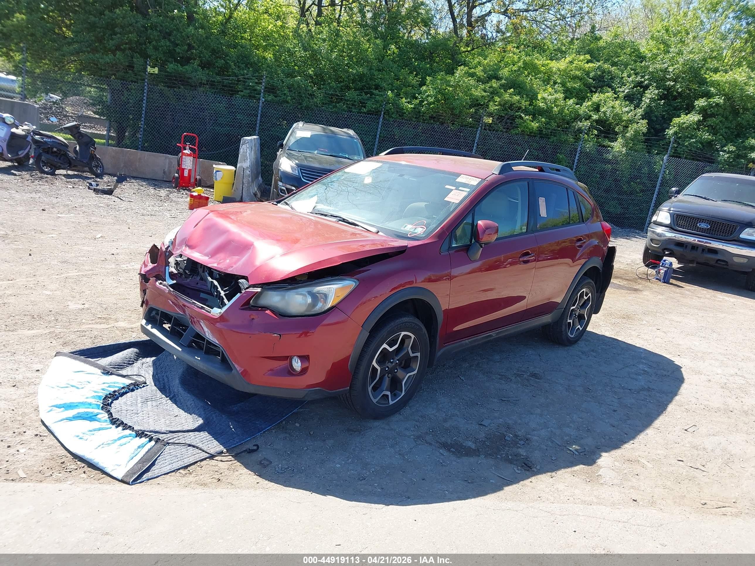 2013 Subaru Xv Crosstrek 2.0i Premium Maroon vin: JF2GPAWC5D2812827