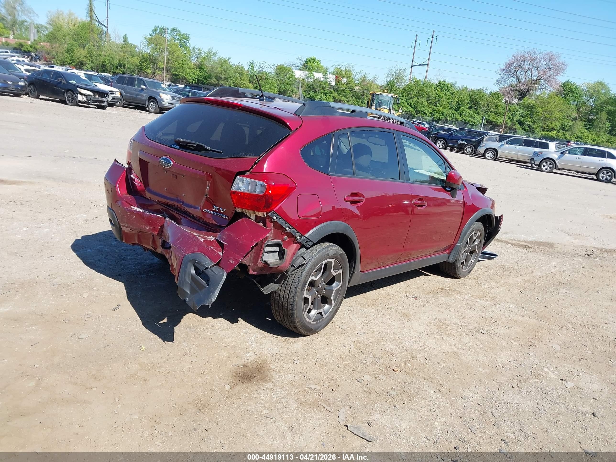 2013 Subaru Xv Crosstrek 2.0i Premium Maroon vin: JF2GPAWC5D2812827