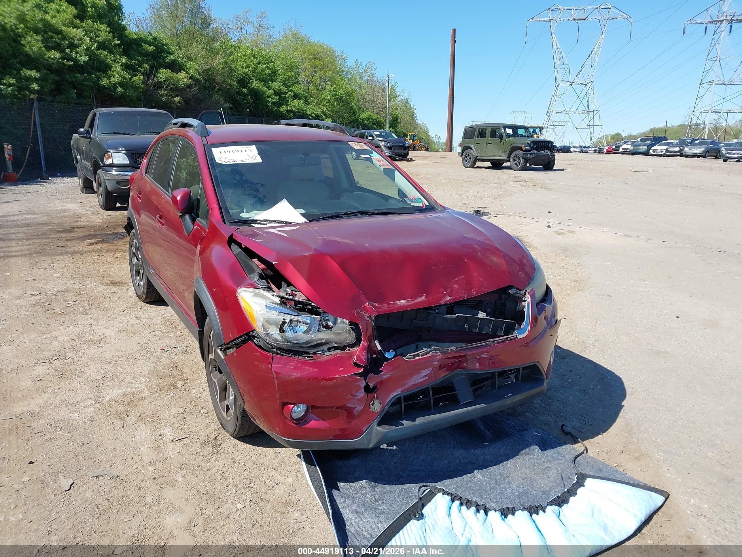 2013 Subaru Xv Crosstrek 2.0i Premium Maroon vin: JF2GPAWC5D2812827
