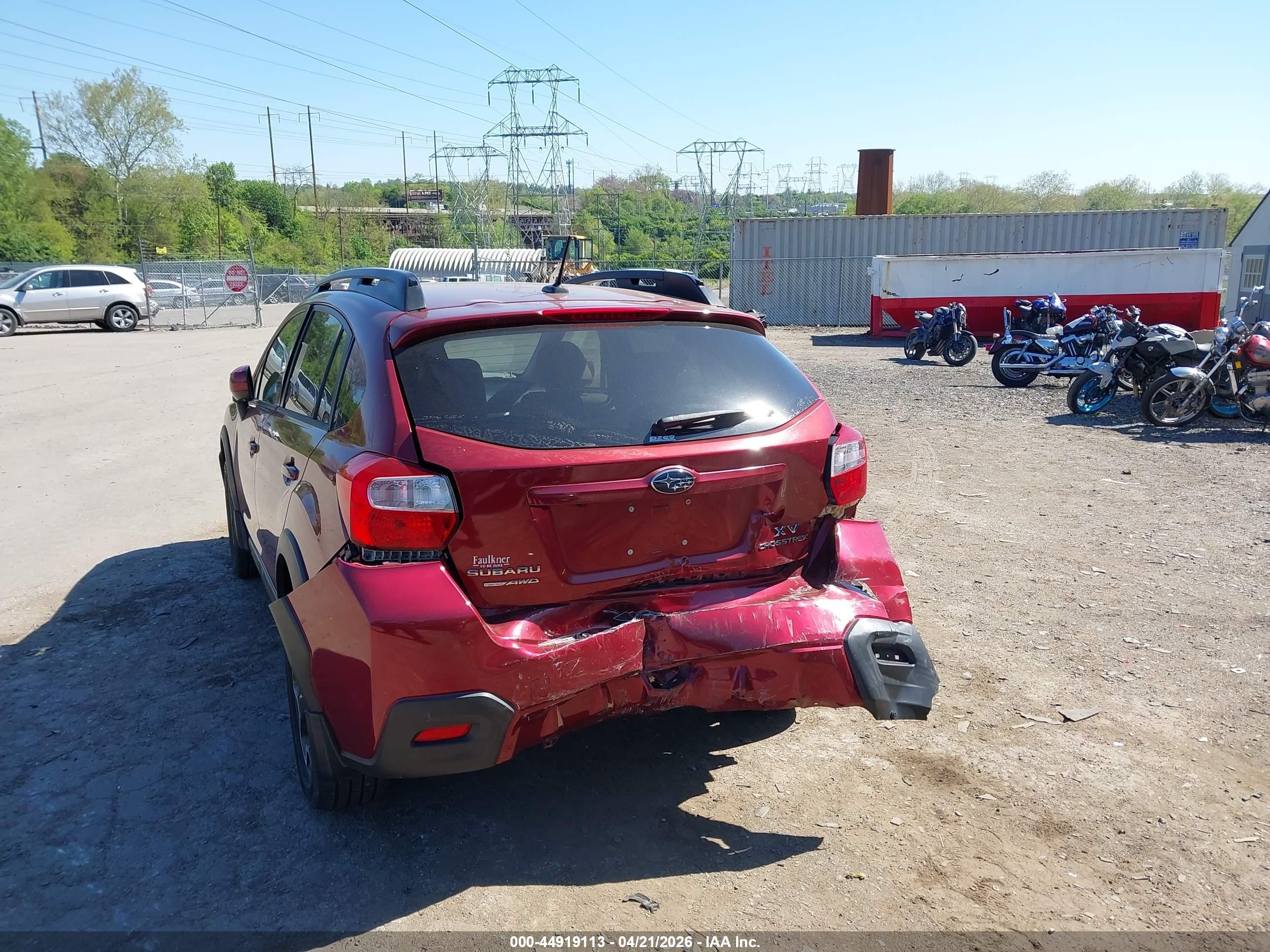 2013 Subaru Xv Crosstrek 2.0i Premium Maroon vin: JF2GPAWC5D2812827