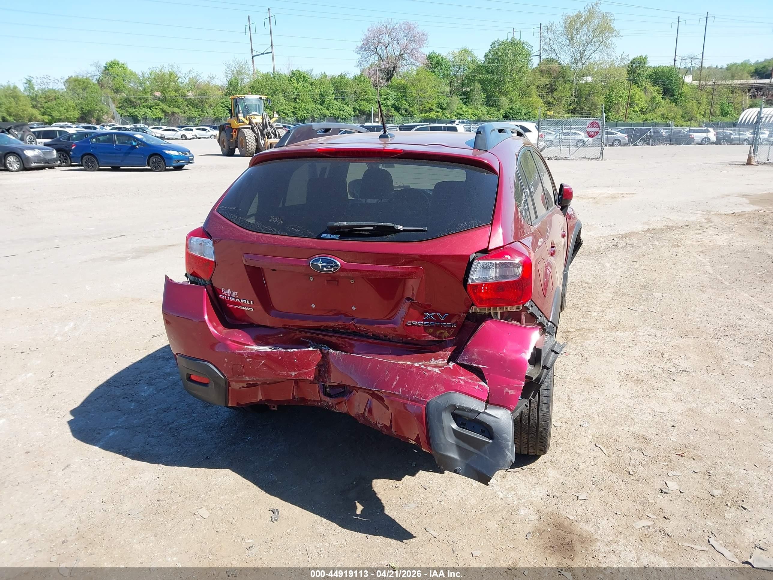 2013 Subaru Xv Crosstrek 2.0i Premium Maroon vin: JF2GPAWC5D2812827