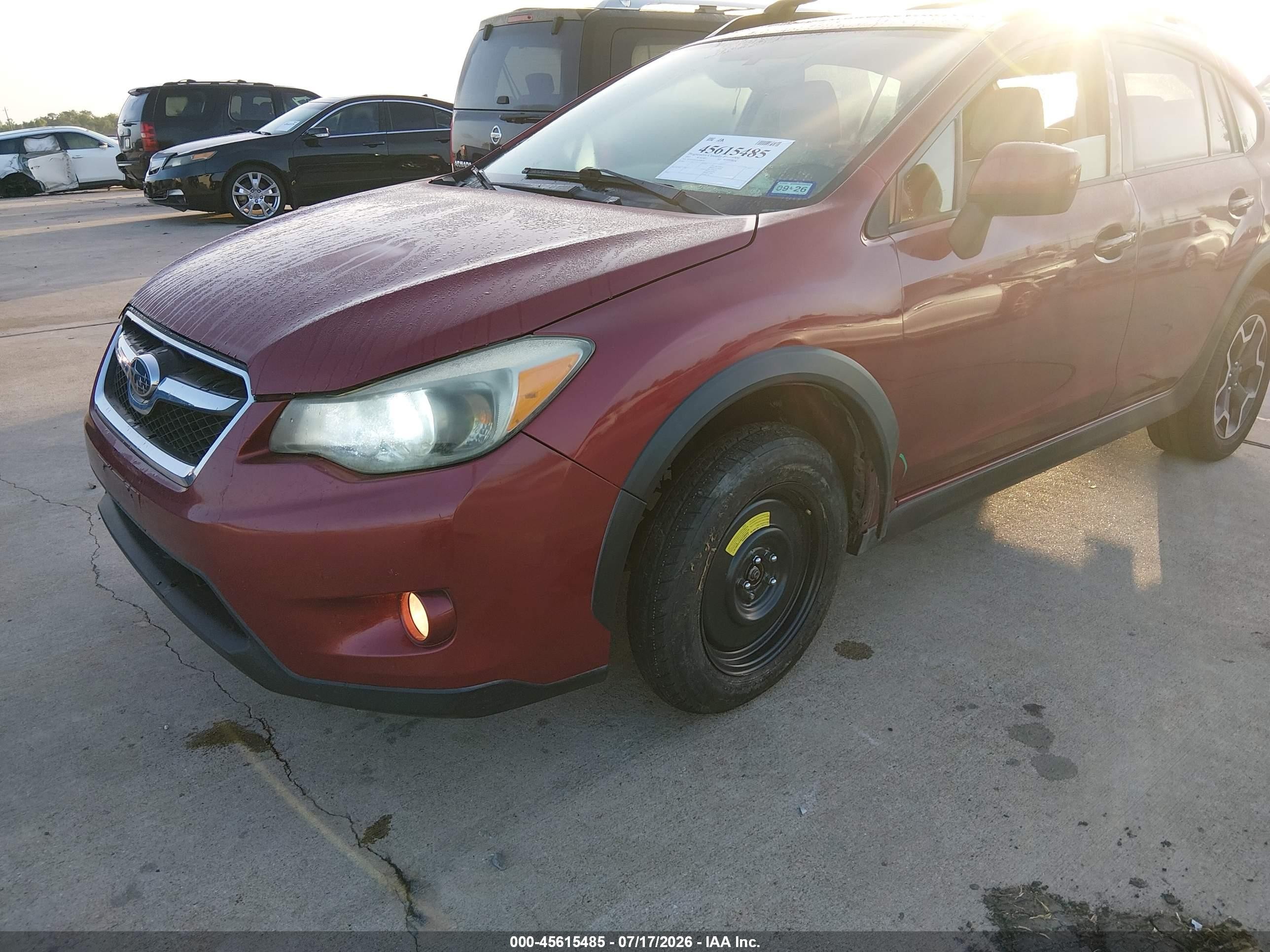2013 Subaru Xv Crosstrek 2.0i Premium Red vin: JF2GPAWC5D2898284