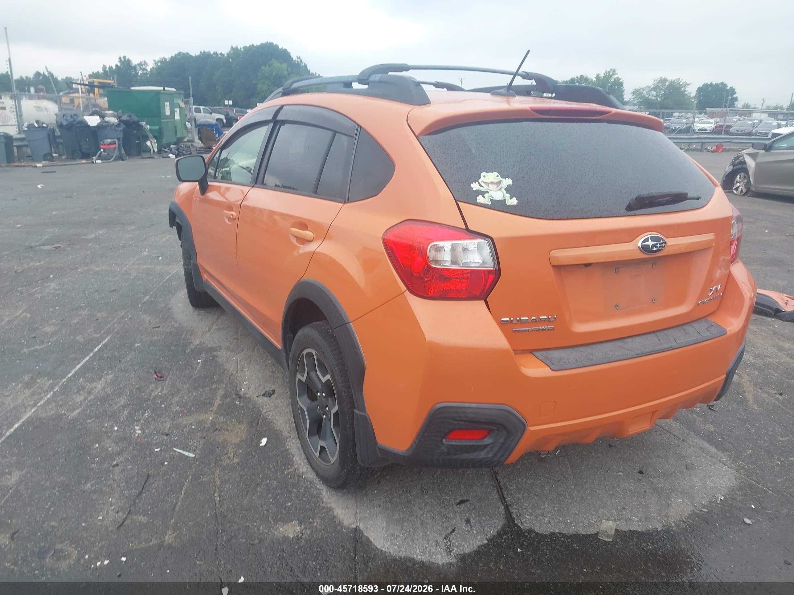 2014 Subaru Xv Crosstrek 2.0i Premium Orange vin: JF2GPAWC5EH327957