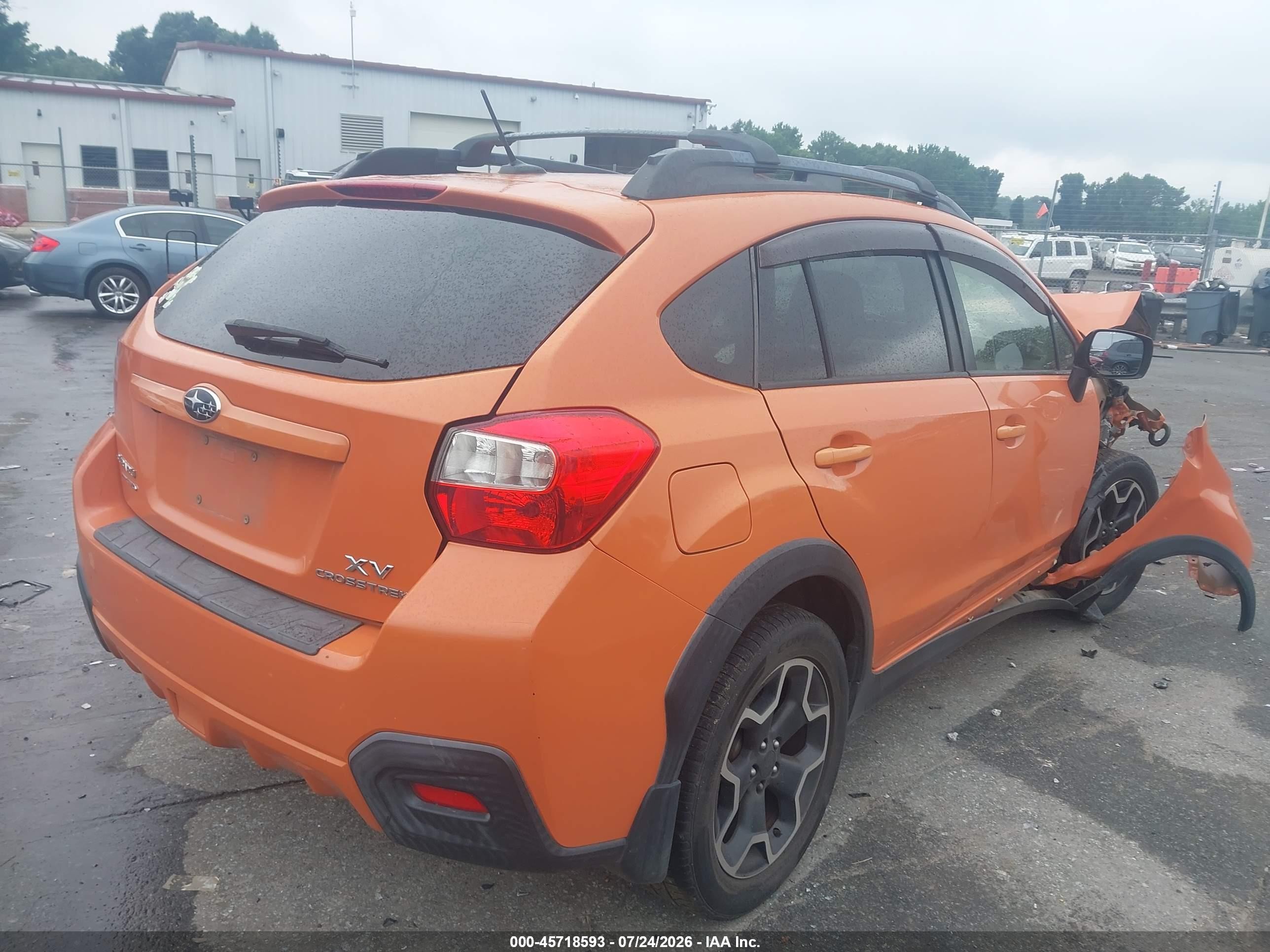 2014 Subaru Xv Crosstrek 2.0i Premium Orange vin: JF2GPAWC5EH327957