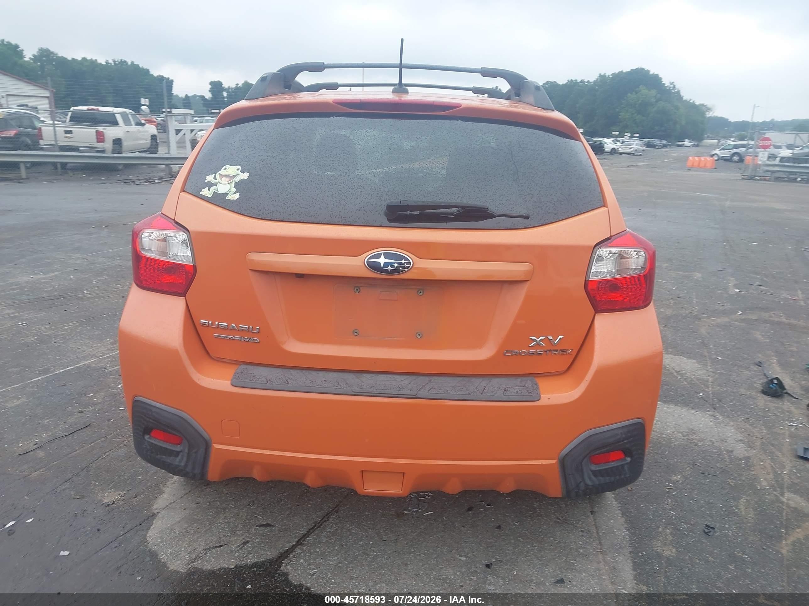 2014 Subaru Xv Crosstrek 2.0i Premium Orange vin: JF2GPAWC5EH327957