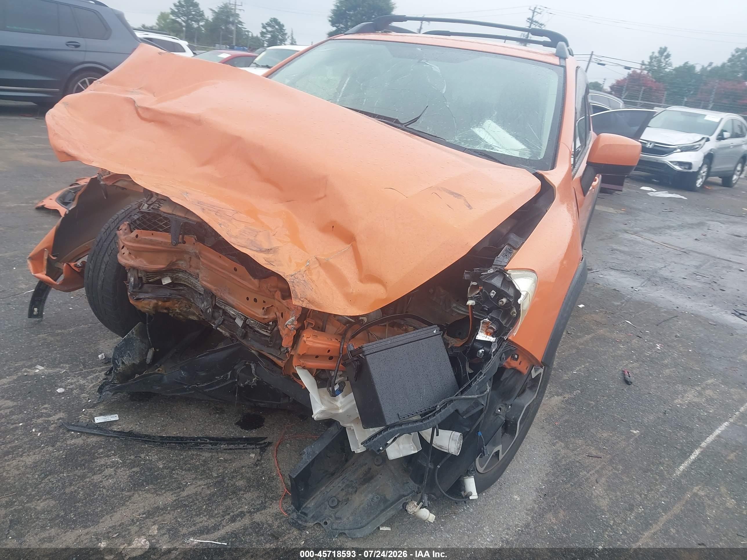 2014 Subaru Xv Crosstrek 2.0i Premium Orange vin: JF2GPAWC5EH327957