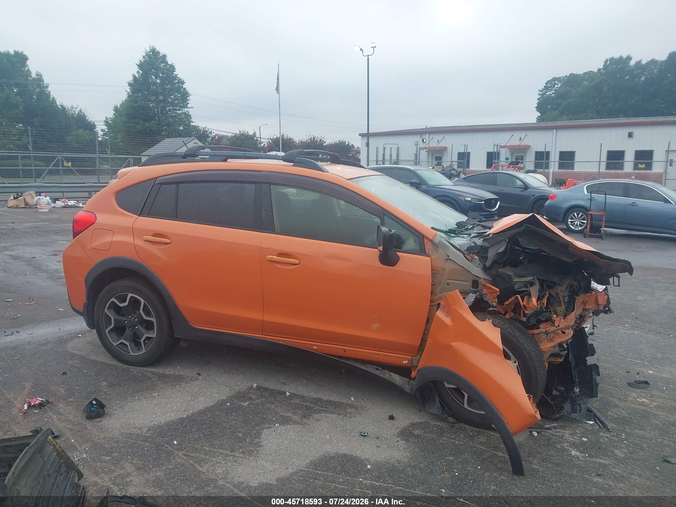 2014 Subaru Xv Crosstrek 2.0i Premium Orange vin: JF2GPAWC5EH327957