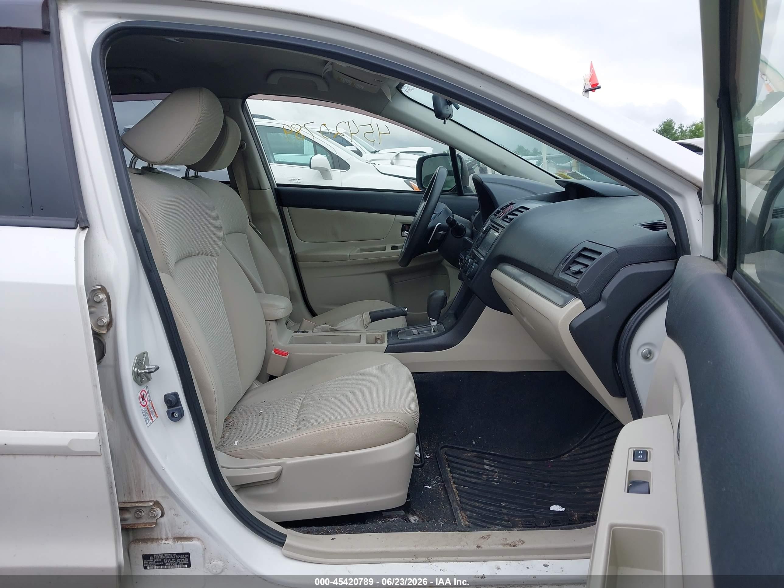 2013 Subaru Xv Crosstrek 2.0i Premium White vin: JF2GPAWC6D2861843