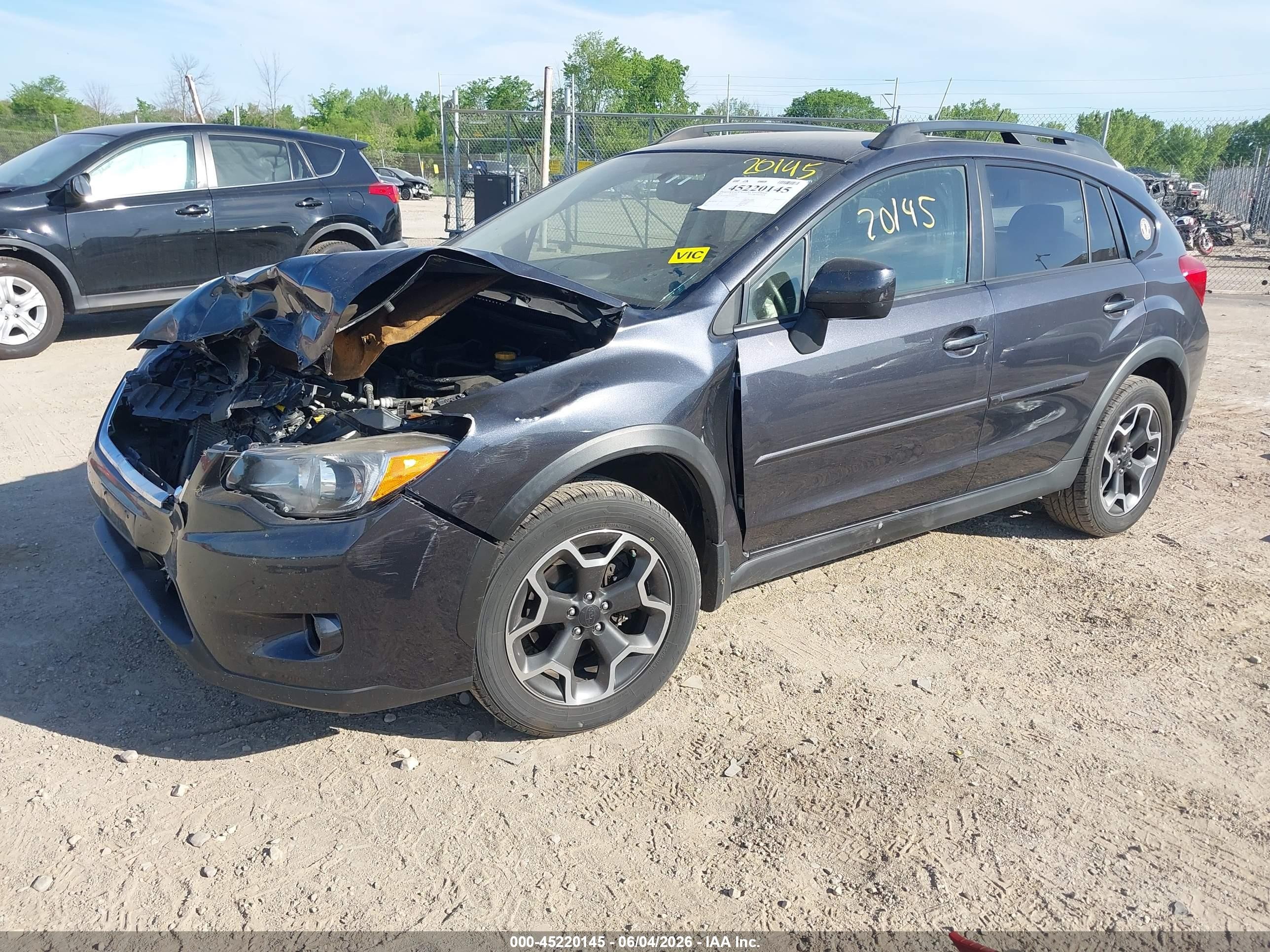 2013 Subaru Xv Crosstrek 2.0i Premium Gray vin: JF2GPAWC6D2864273
