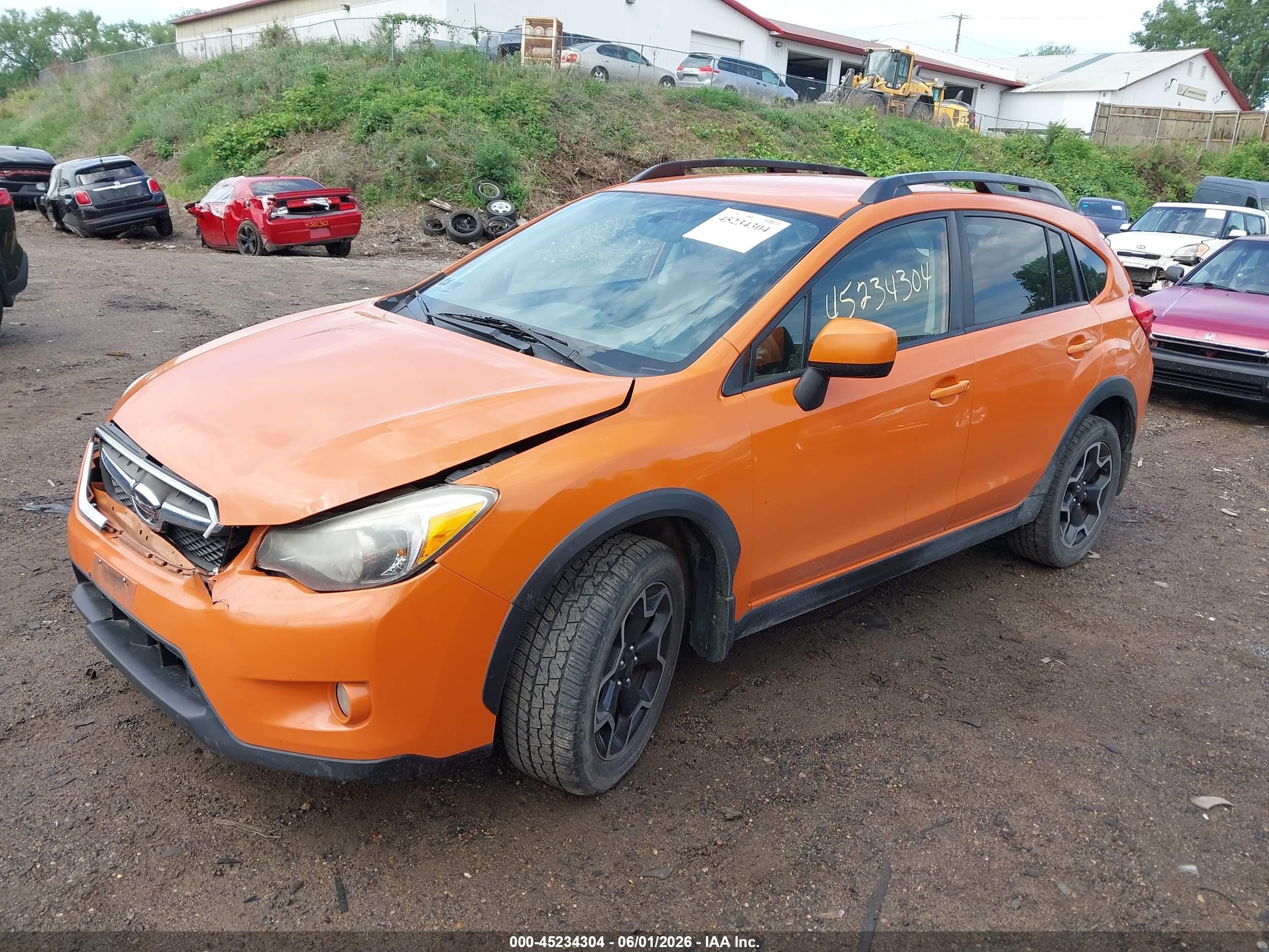 2014 Subaru Xv Crosstrek 2.0i Premium Orange vin: JF2GPAWC6E8257689