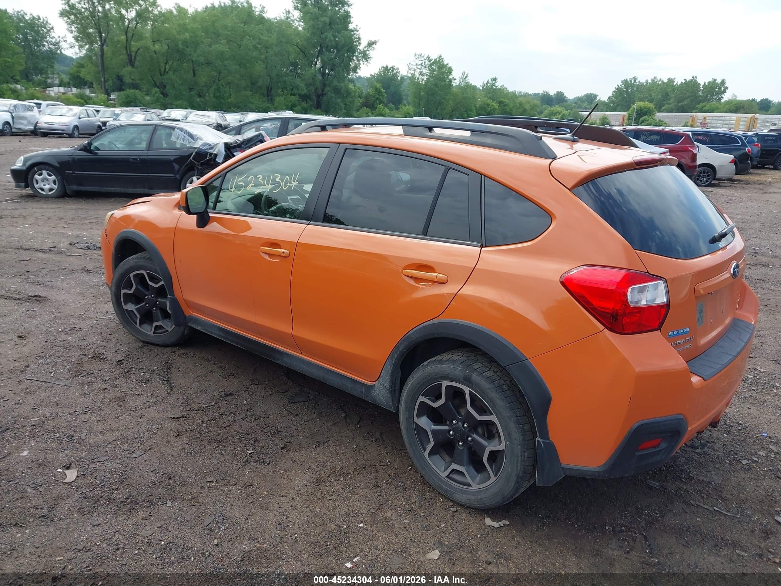2014 Subaru Xv Crosstrek 2.0i Premium Orange vin: JF2GPAWC6E8257689