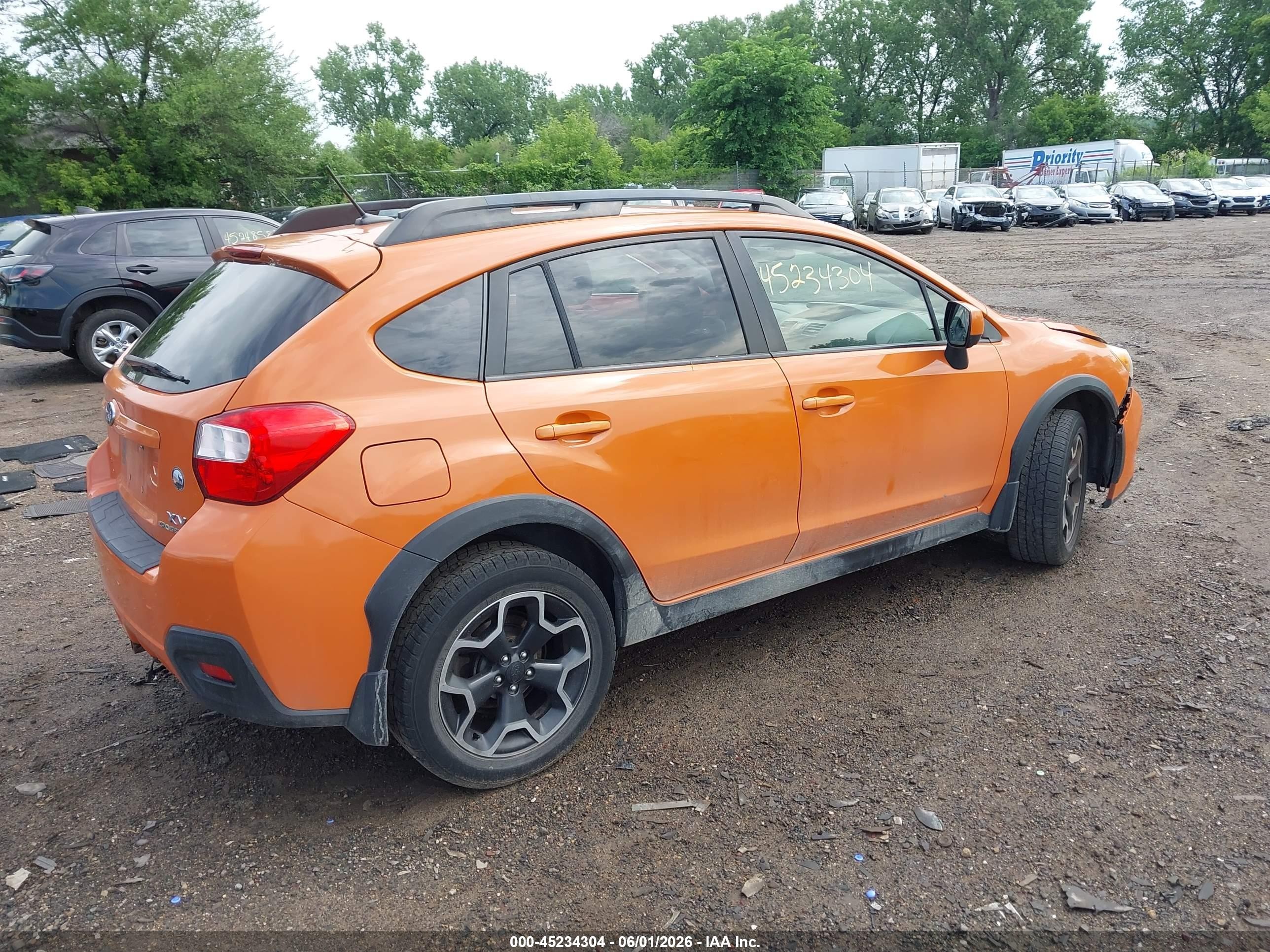 2014 Subaru Xv Crosstrek 2.0i Premium Orange vin: JF2GPAWC6E8257689