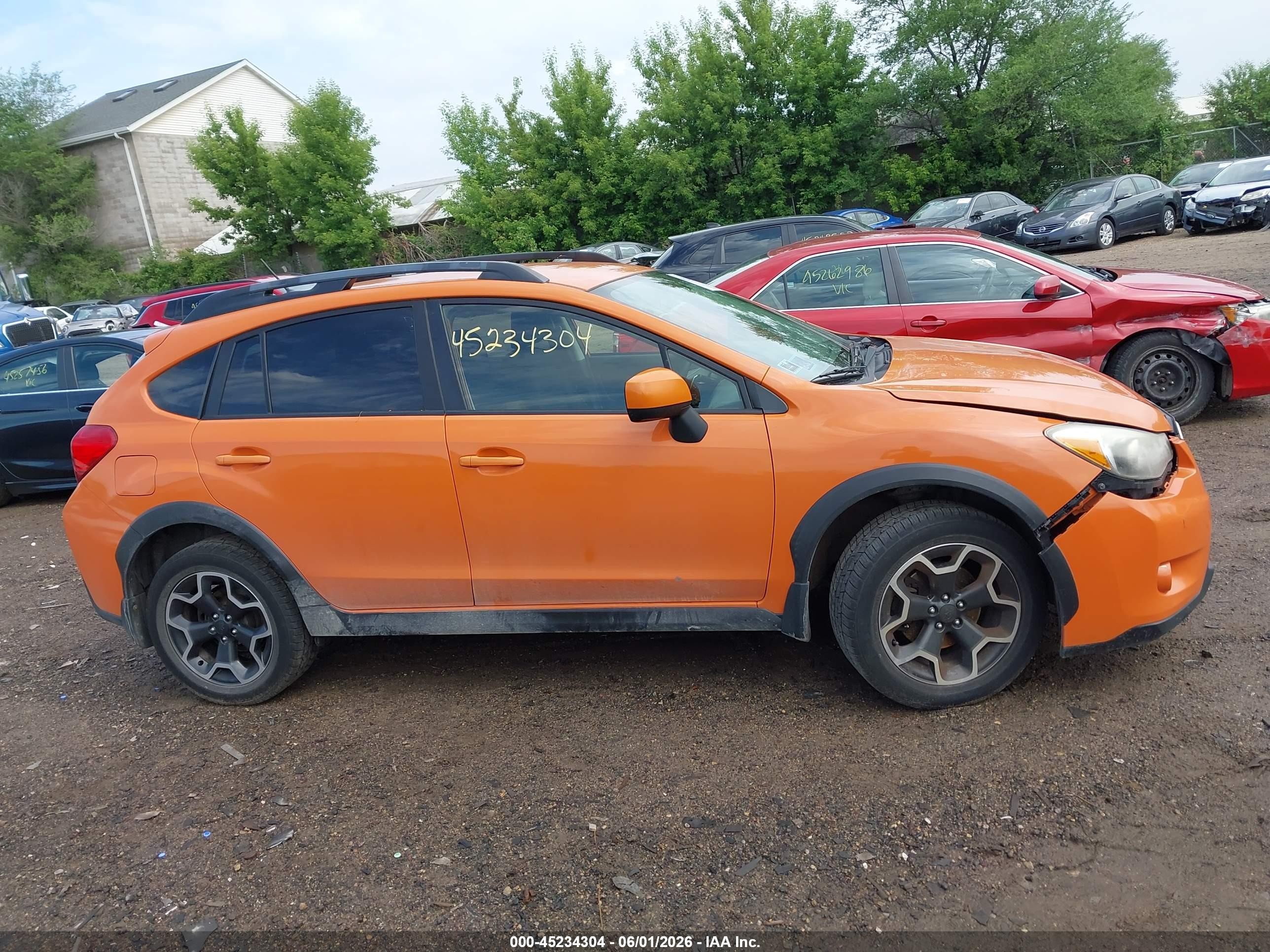 2014 Subaru Xv Crosstrek 2.0i Premium Orange vin: JF2GPAWC6E8257689