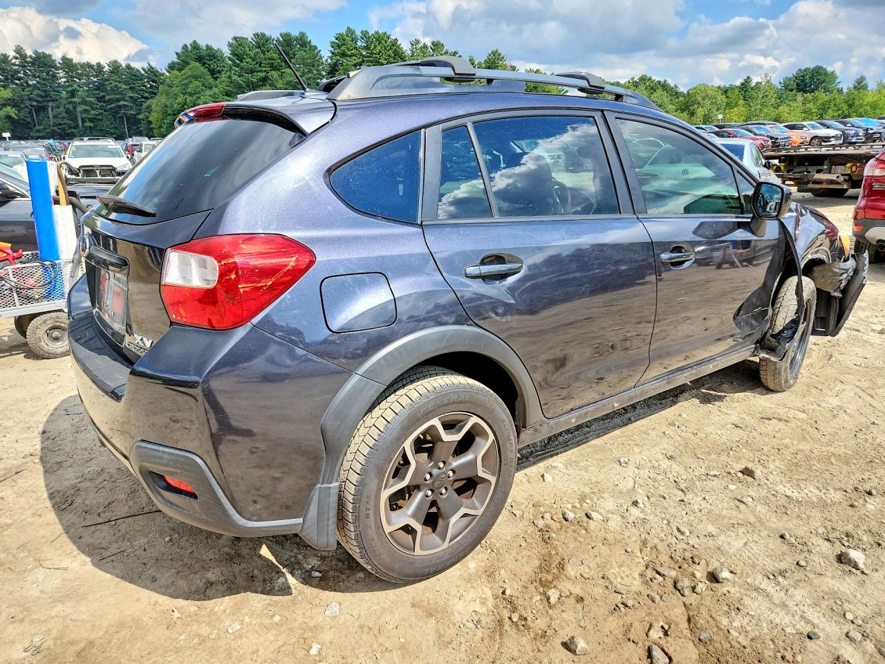 2014 Subaru Xv Crosstrek 2.0 Premium Gray vin: JF2GPAWC6EH335436