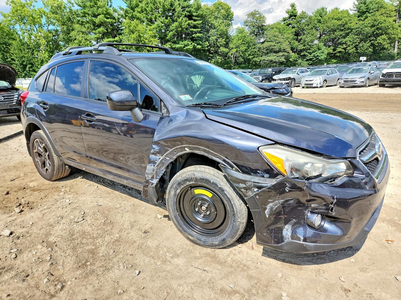 2014 Subaru Xv Crosstrek 2.0 Premium Gray vin: JF2GPAWC6EH335436