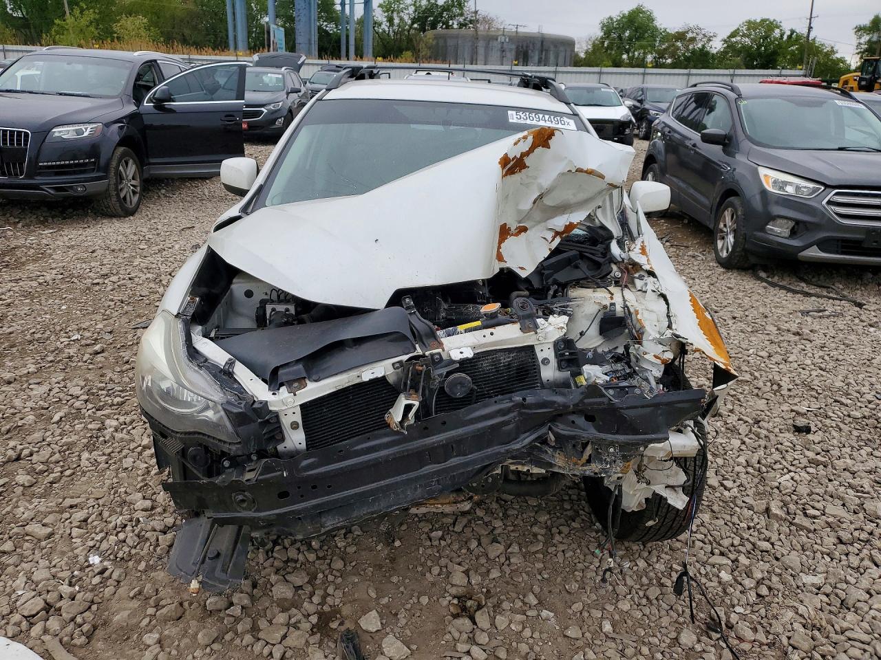 2013 Subaru Xv Crosstrek 2.0 Premium White vin: JF2GPAWC7D2866114
