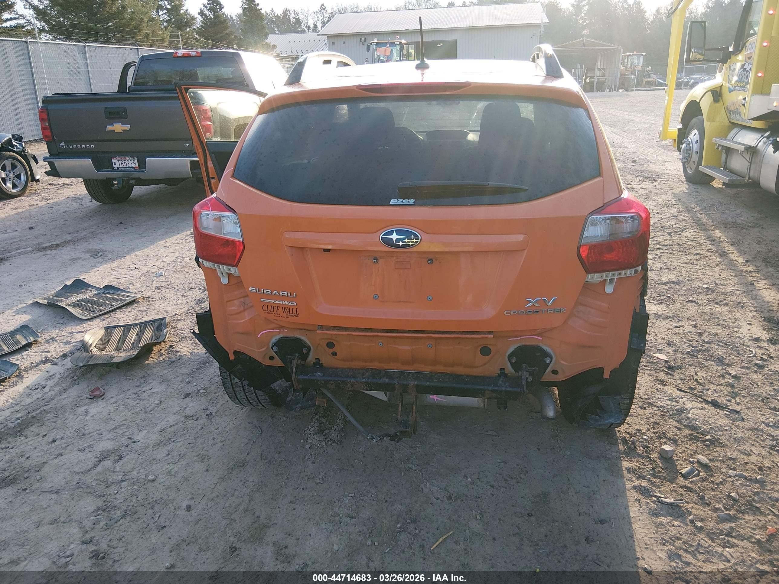 2013 Subaru Xv Crosstrek 2.0i Premium Orange vin: JF2GPAWC8D2802874