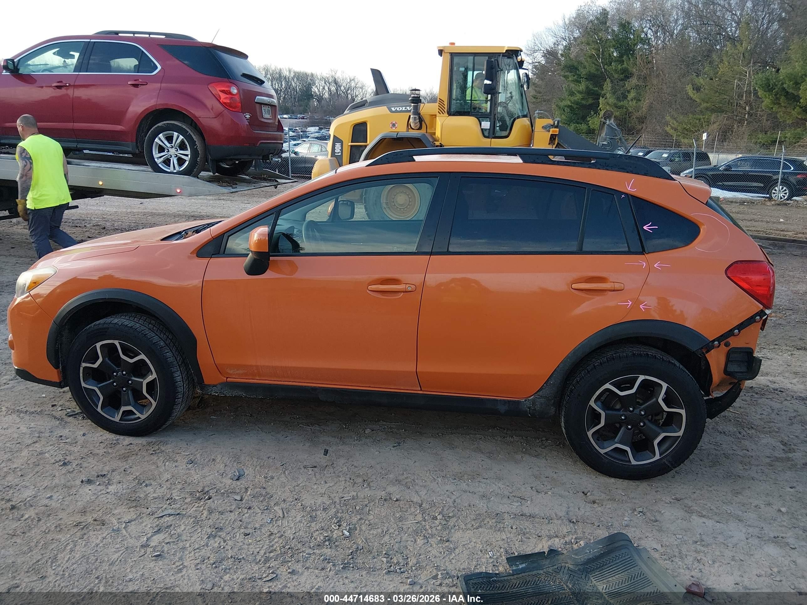2013 Subaru Xv Crosstrek 2.0i Premium Orange vin: JF2GPAWC8D2802874