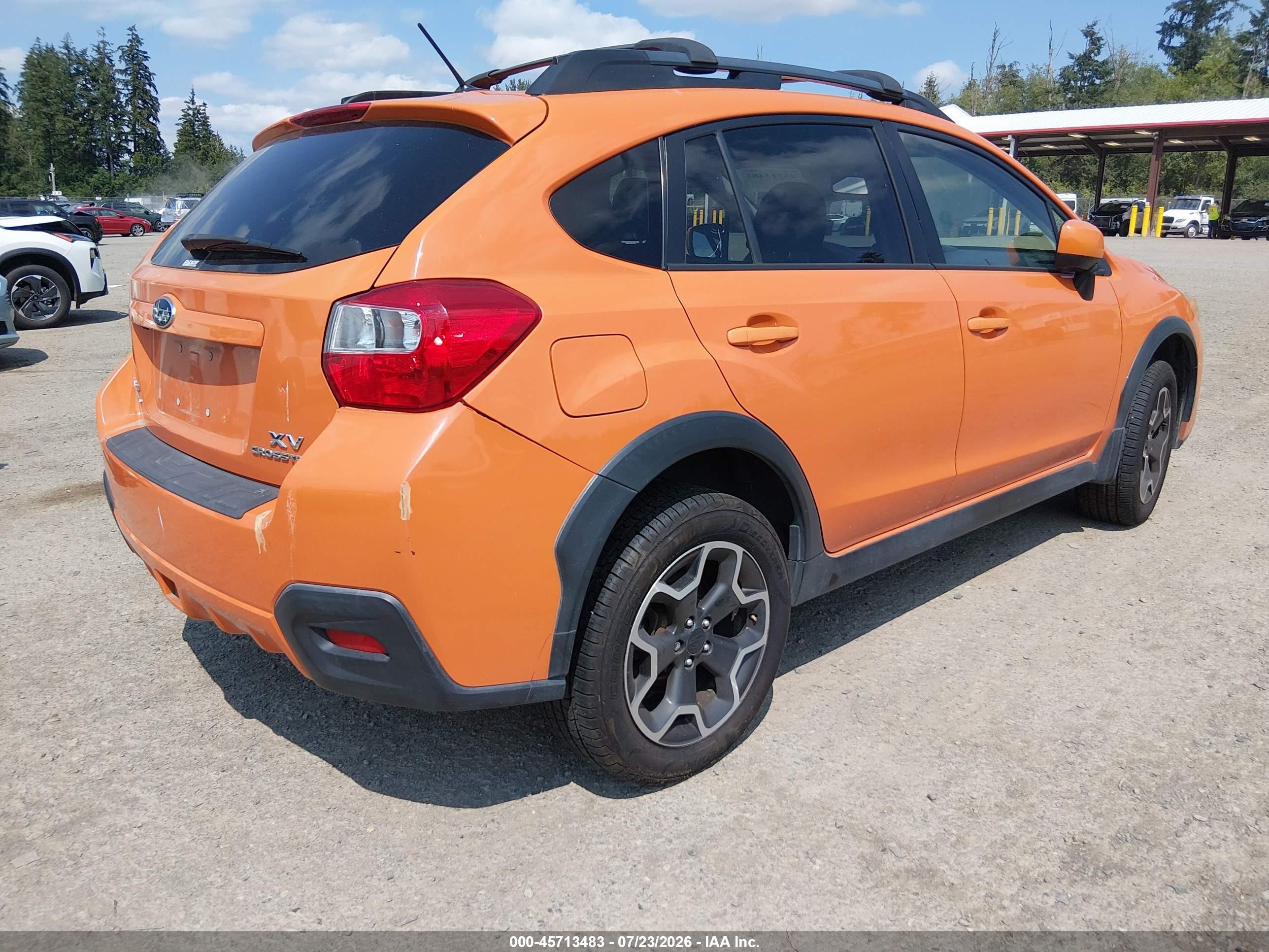 2013 Subaru Xv Crosstrek 2.0i Premium Orange vin: JF2GPAWC8D2816337