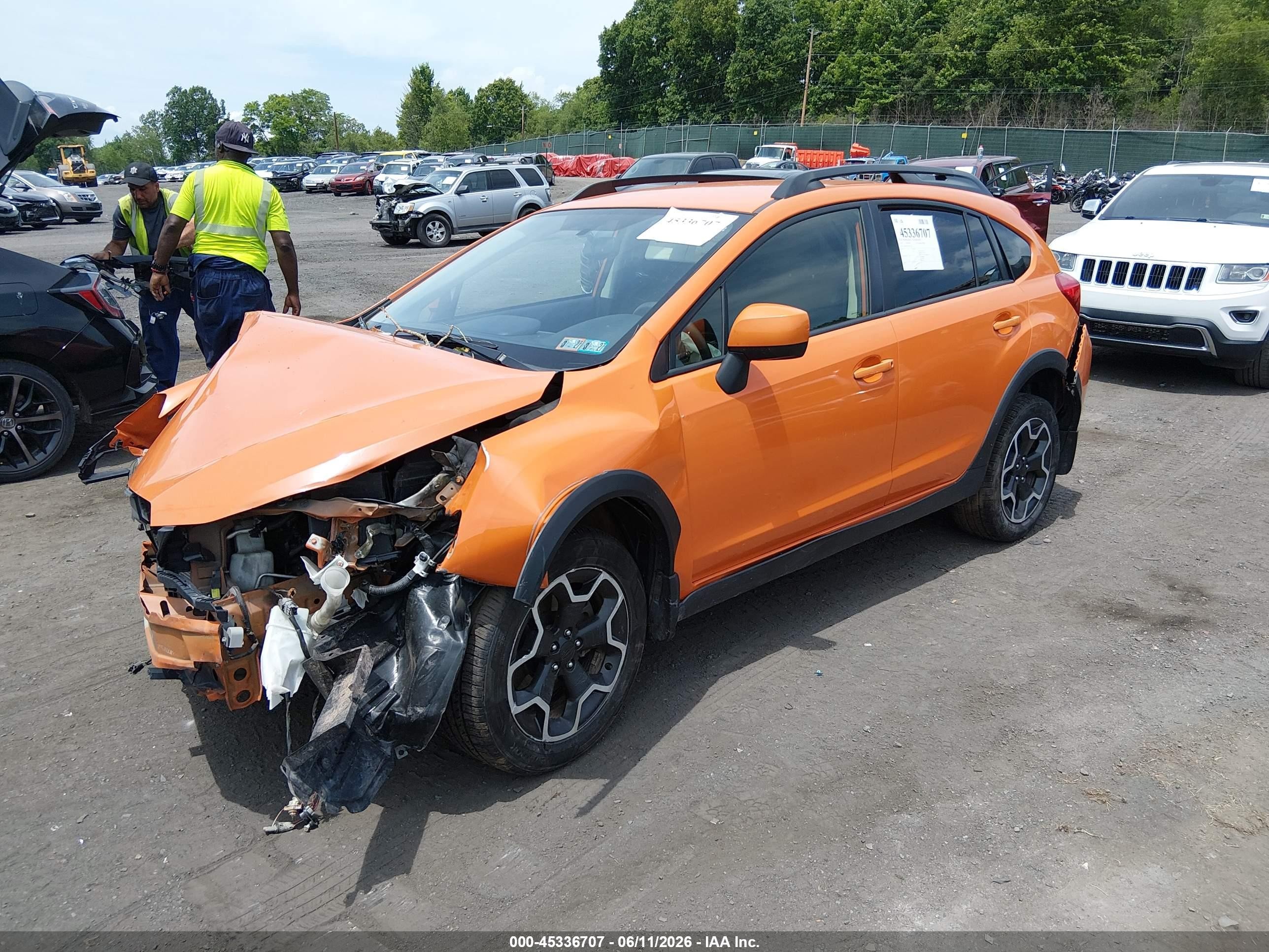 2013 Subaru Xv Crosstrek 2.0i Premium Orange vin: JF2GPAWC8D2825250