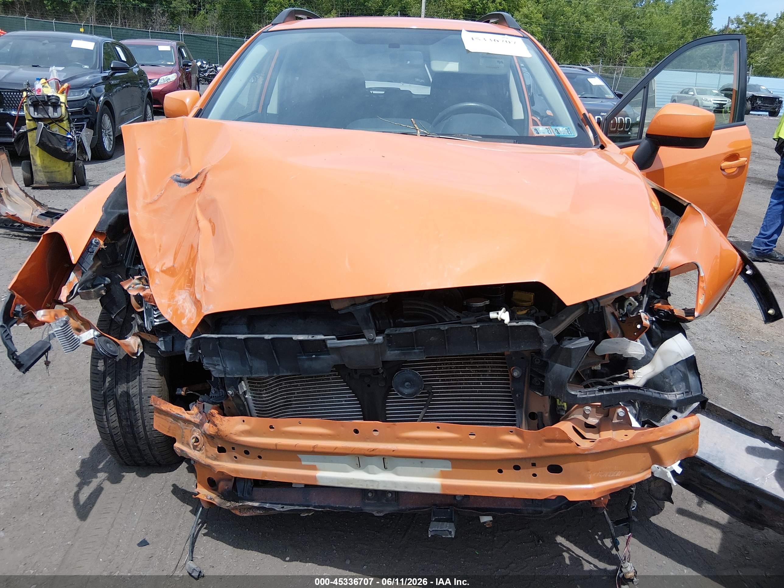 2013 Subaru Xv Crosstrek 2.0i Premium Orange vin: JF2GPAWC8D2825250