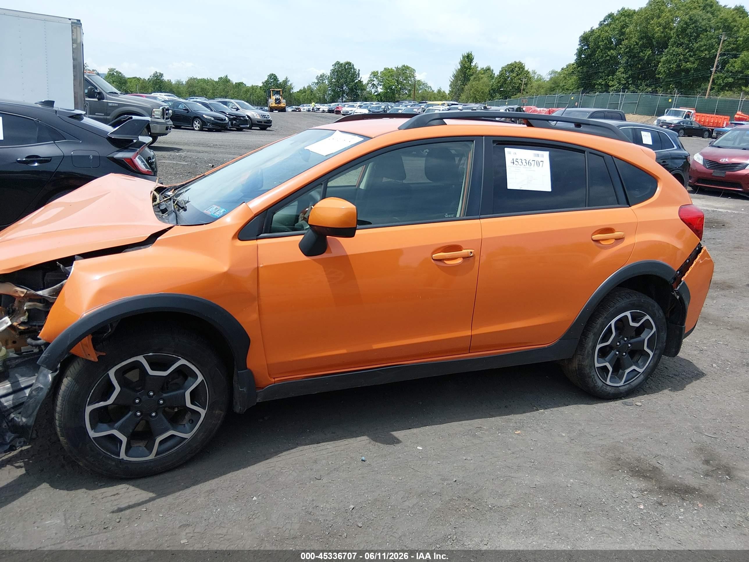 2013 Subaru Xv Crosstrek 2.0i Premium Orange vin: JF2GPAWC8D2825250