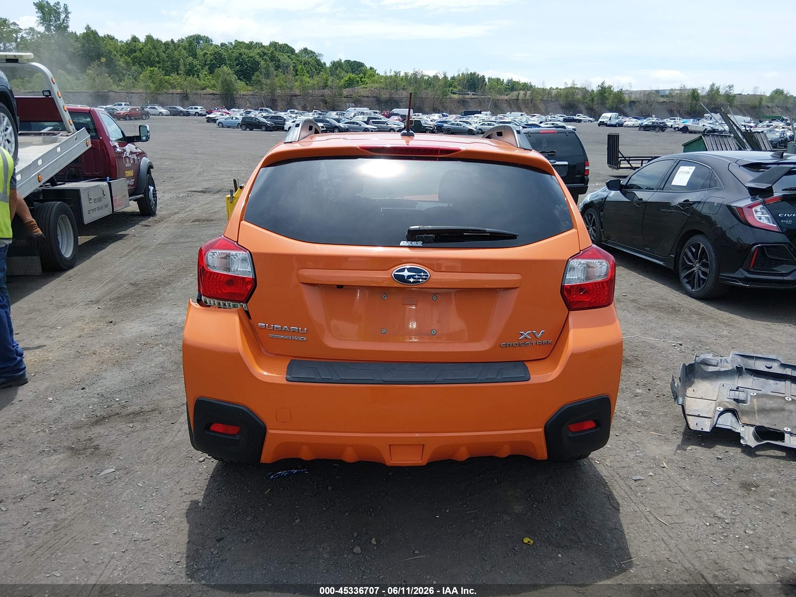 2013 Subaru Xv Crosstrek 2.0i Premium Orange vin: JF2GPAWC8D2825250