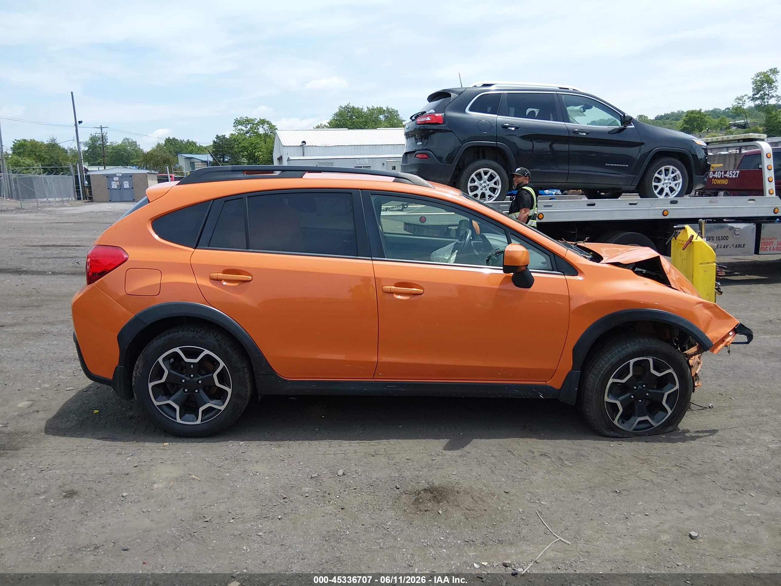2013 Subaru Xv Crosstrek 2.0i Premium Orange vin: JF2GPAWC8D2825250