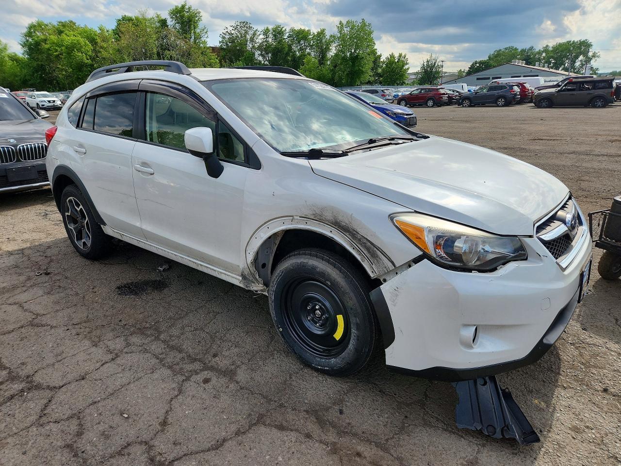 2014 Subaru Xv Crosstrek 2.0 Premium White vin: JF2GPAWC8E8206839