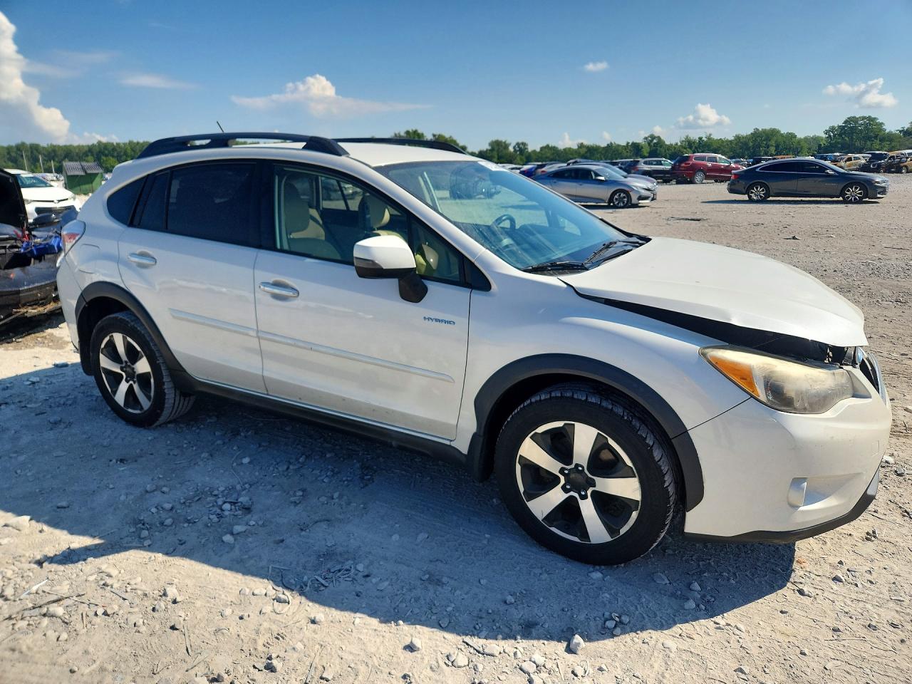 2014 Subaru Xv Crosstrek 2.0i Hybrid White vin: JF2GPBCC0EH220180