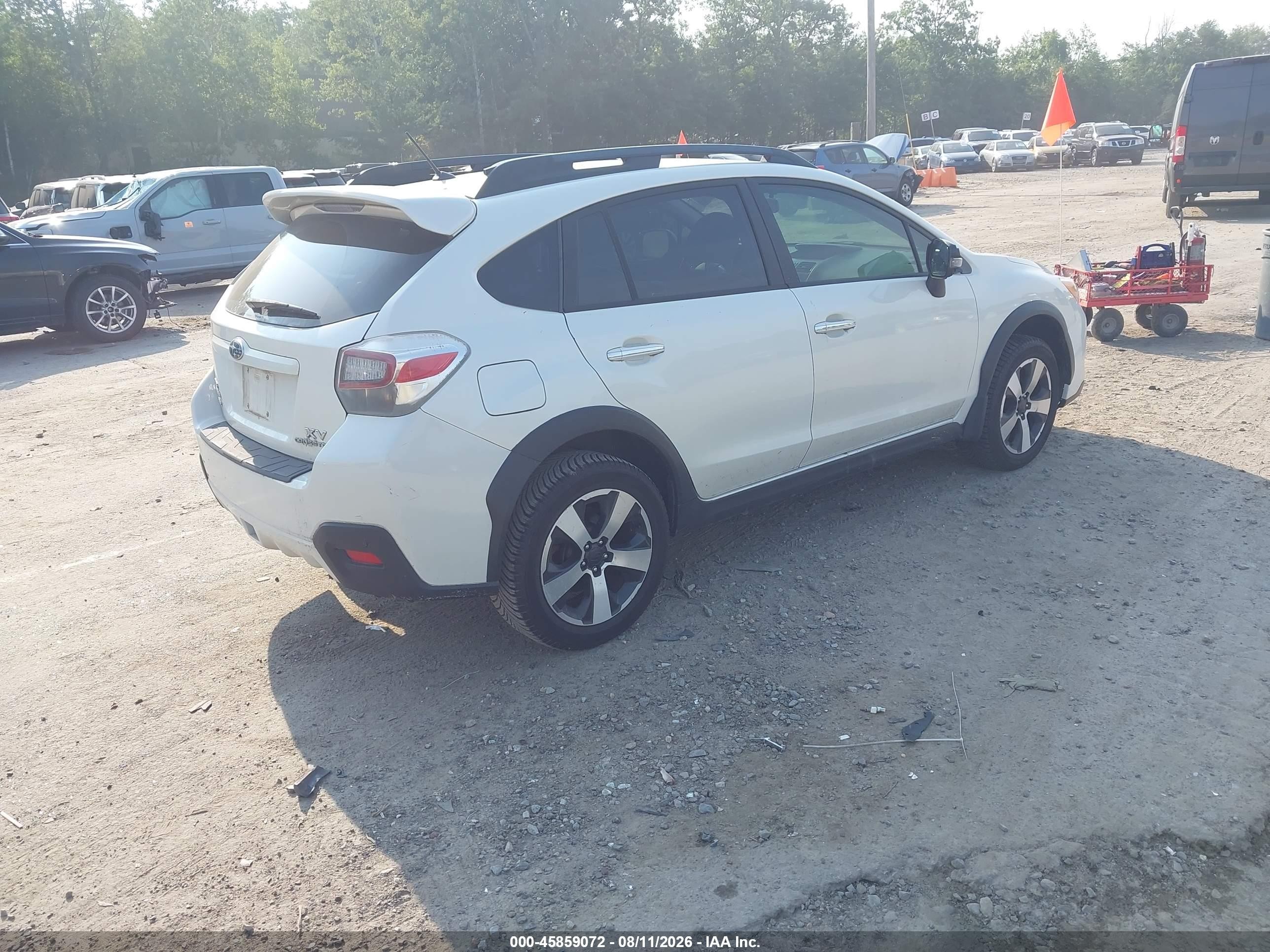 2014 Subaru Xv Crosstrek Hybrid 2.0i White vin: JF2GPBCC0EH295820