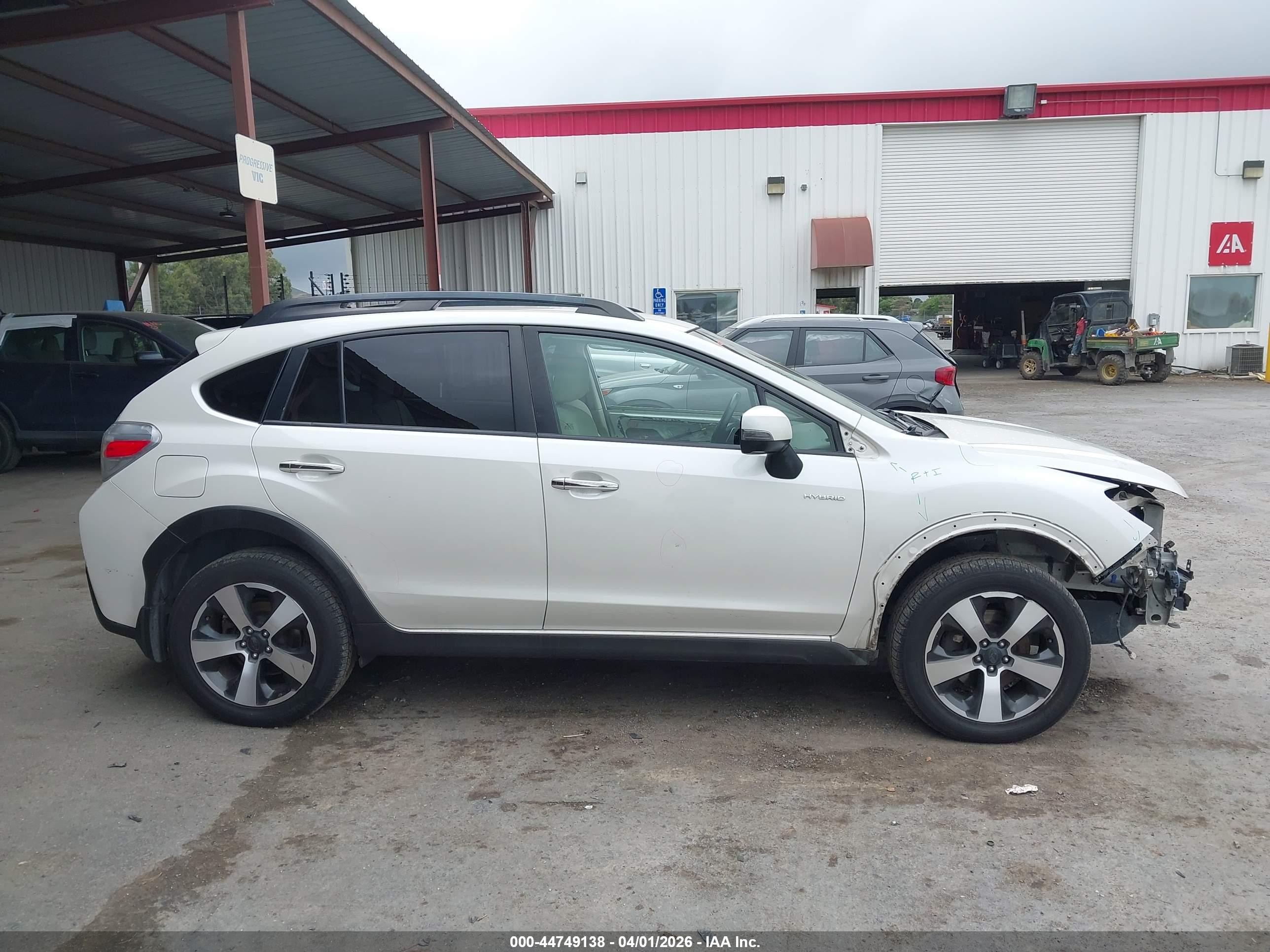 2014 Subaru Xv Crosstrek Hybrid 2.0i White vin: JF2GPBCC0EH342697