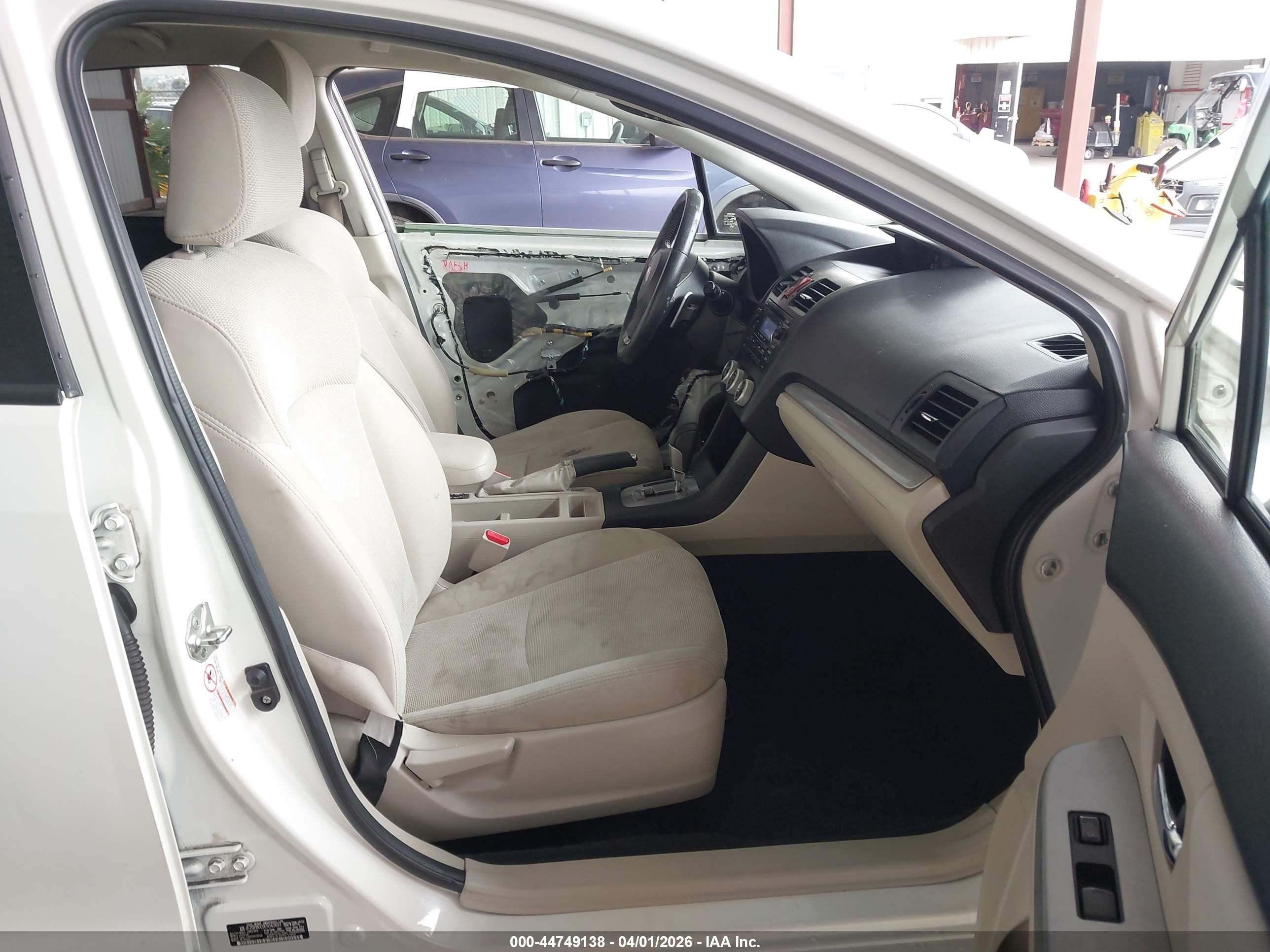2014 Subaru Xv Crosstrek Hybrid 2.0i White vin: JF2GPBCC0EH342697