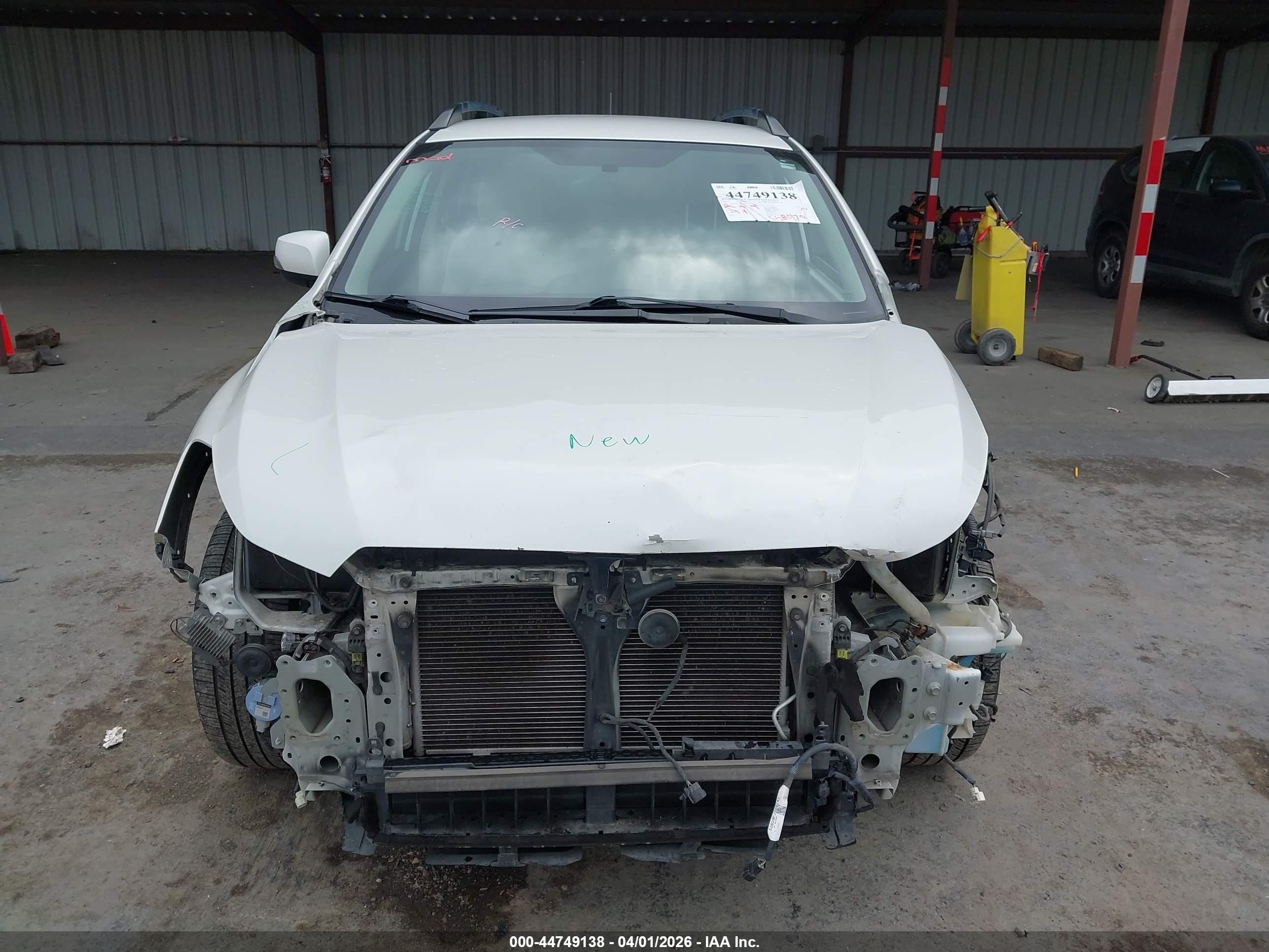 2014 Subaru Xv Crosstrek Hybrid 2.0i White vin: JF2GPBCC0EH342697