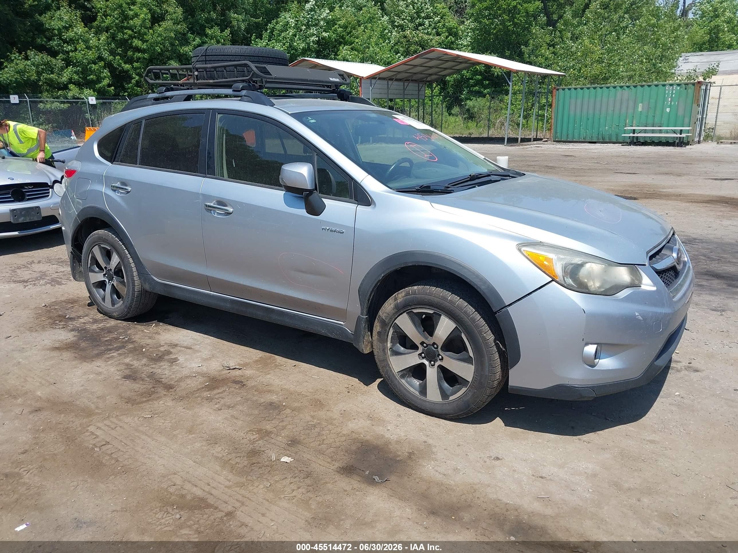 2014 Subaru Xv Crosstrek Hybrid 2.0i Silver vin: JF2GPBCC2EH337758