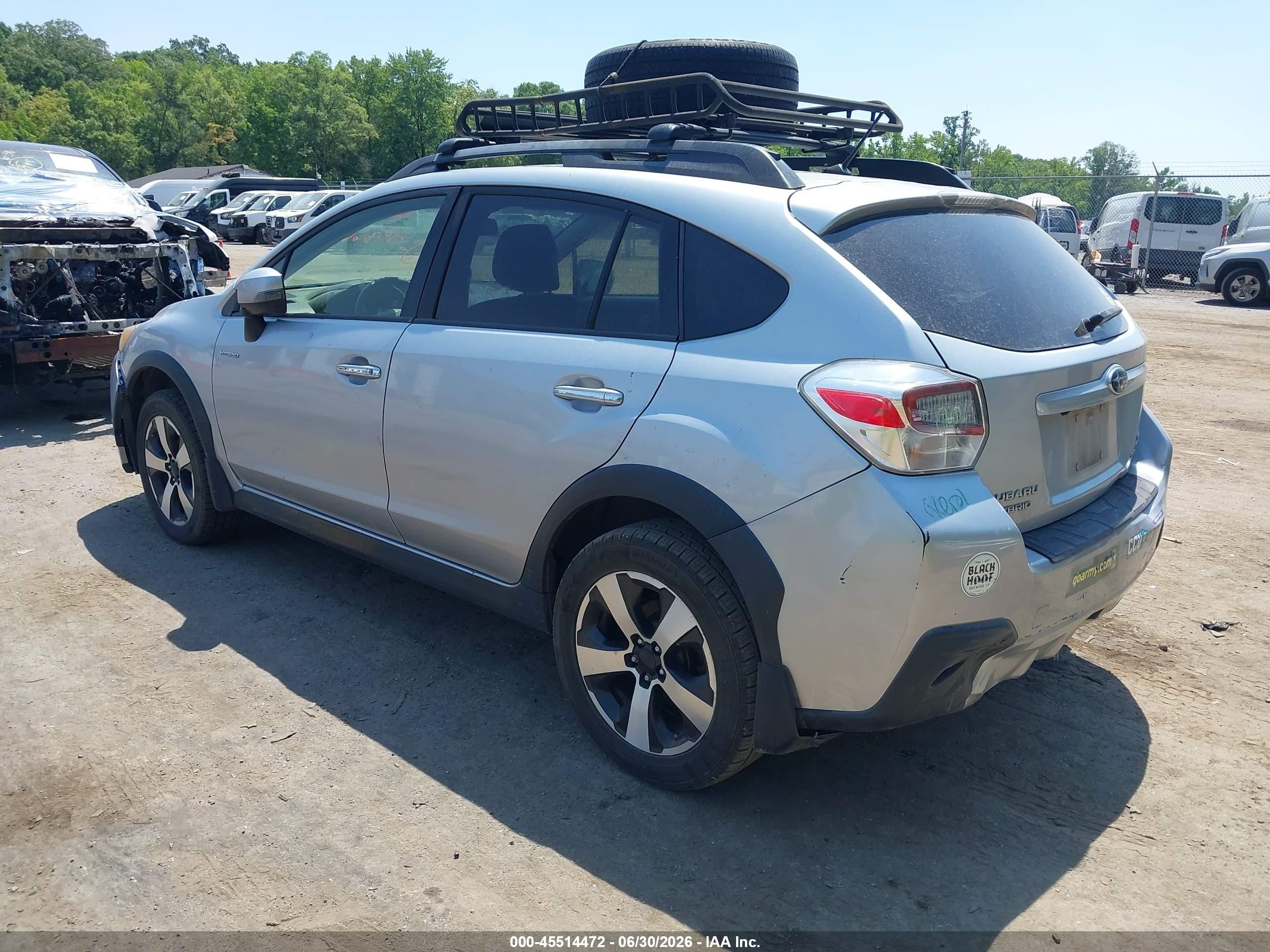 2014 Subaru Xv Crosstrek Hybrid 2.0i Silver vin: JF2GPBCC2EH337758