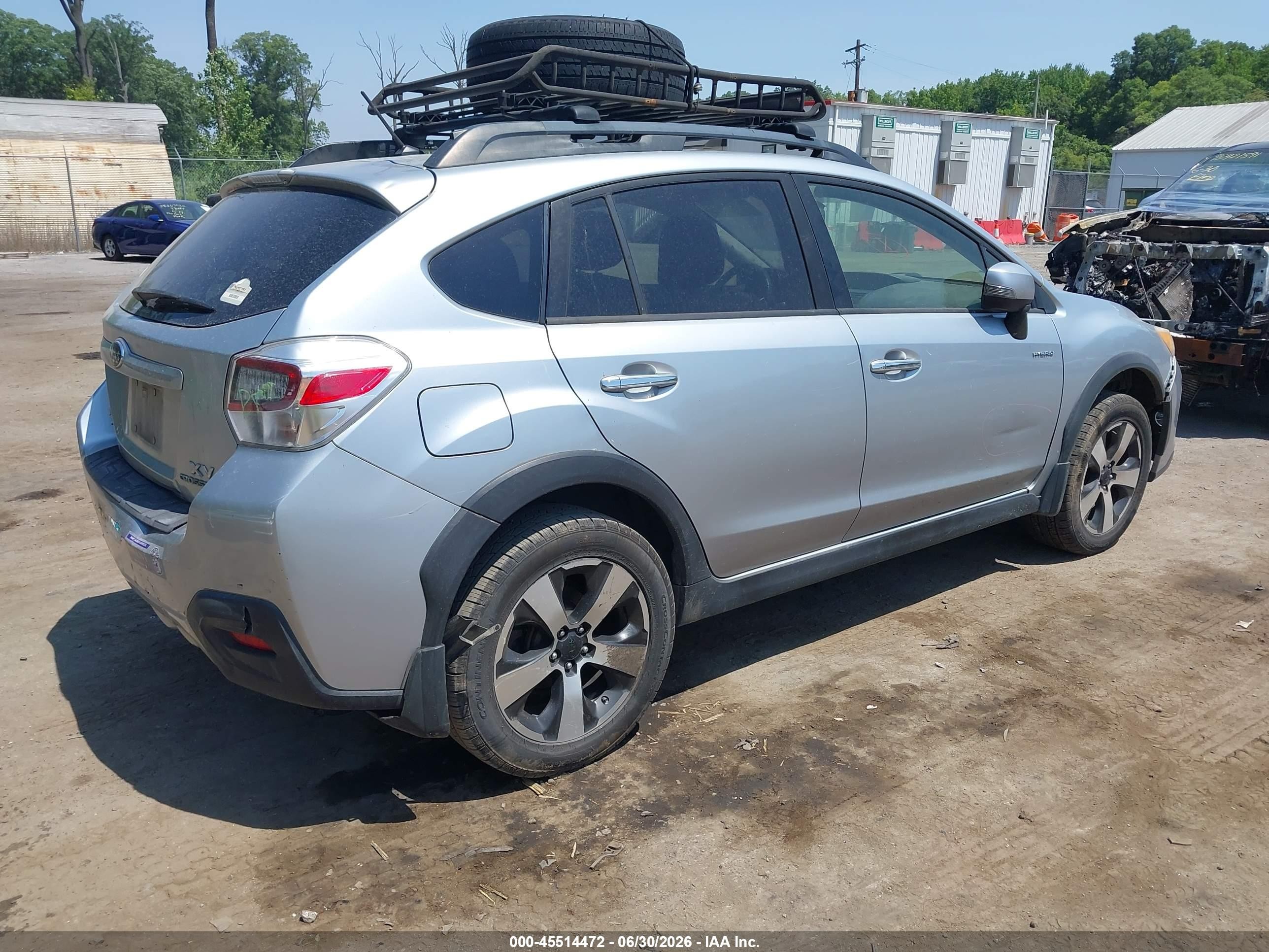 2014 Subaru Xv Crosstrek Hybrid 2.0i Silver vin: JF2GPBCC2EH337758