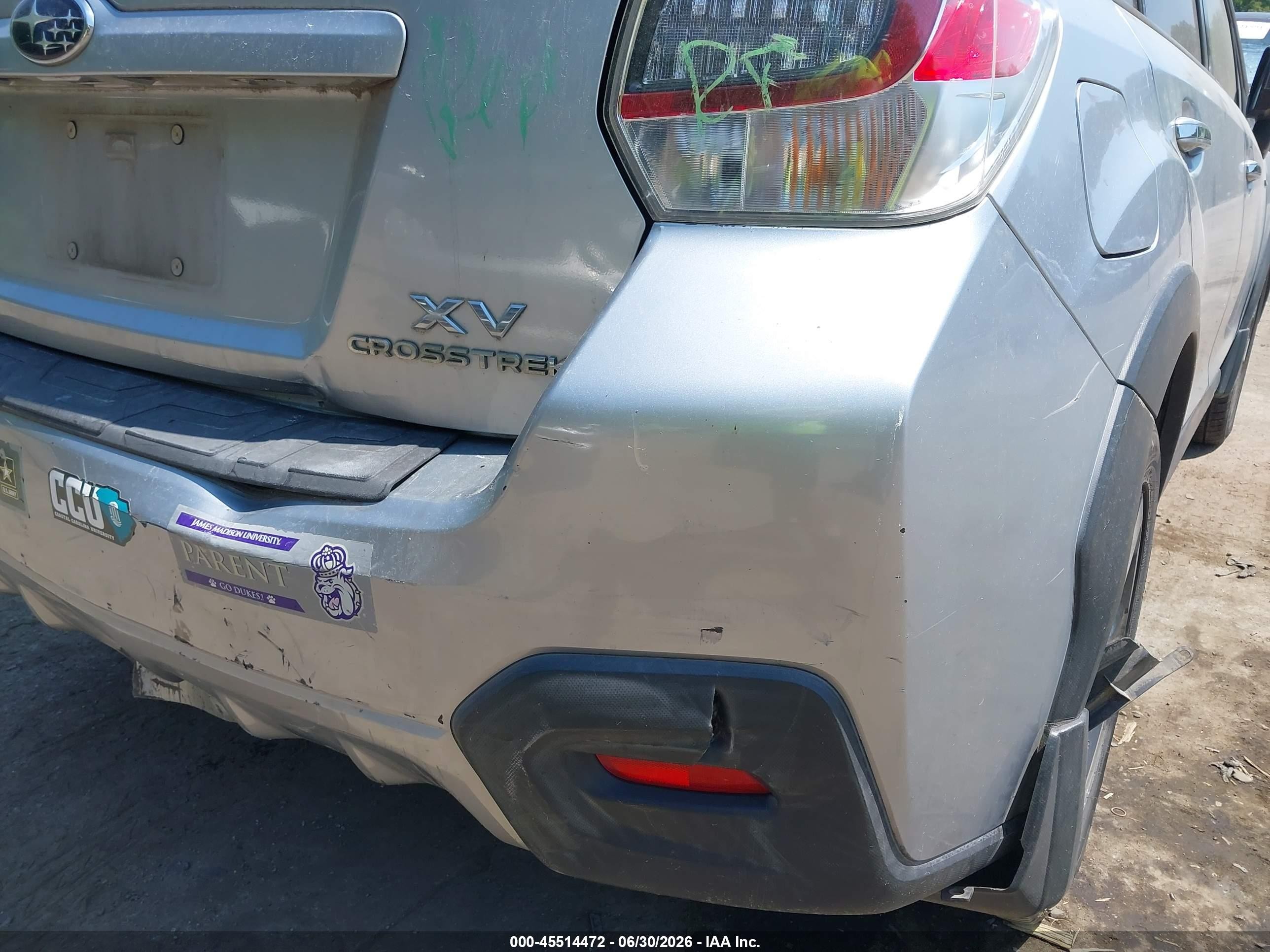 2014 Subaru Xv Crosstrek Hybrid 2.0i Silver vin: JF2GPBCC2EH337758