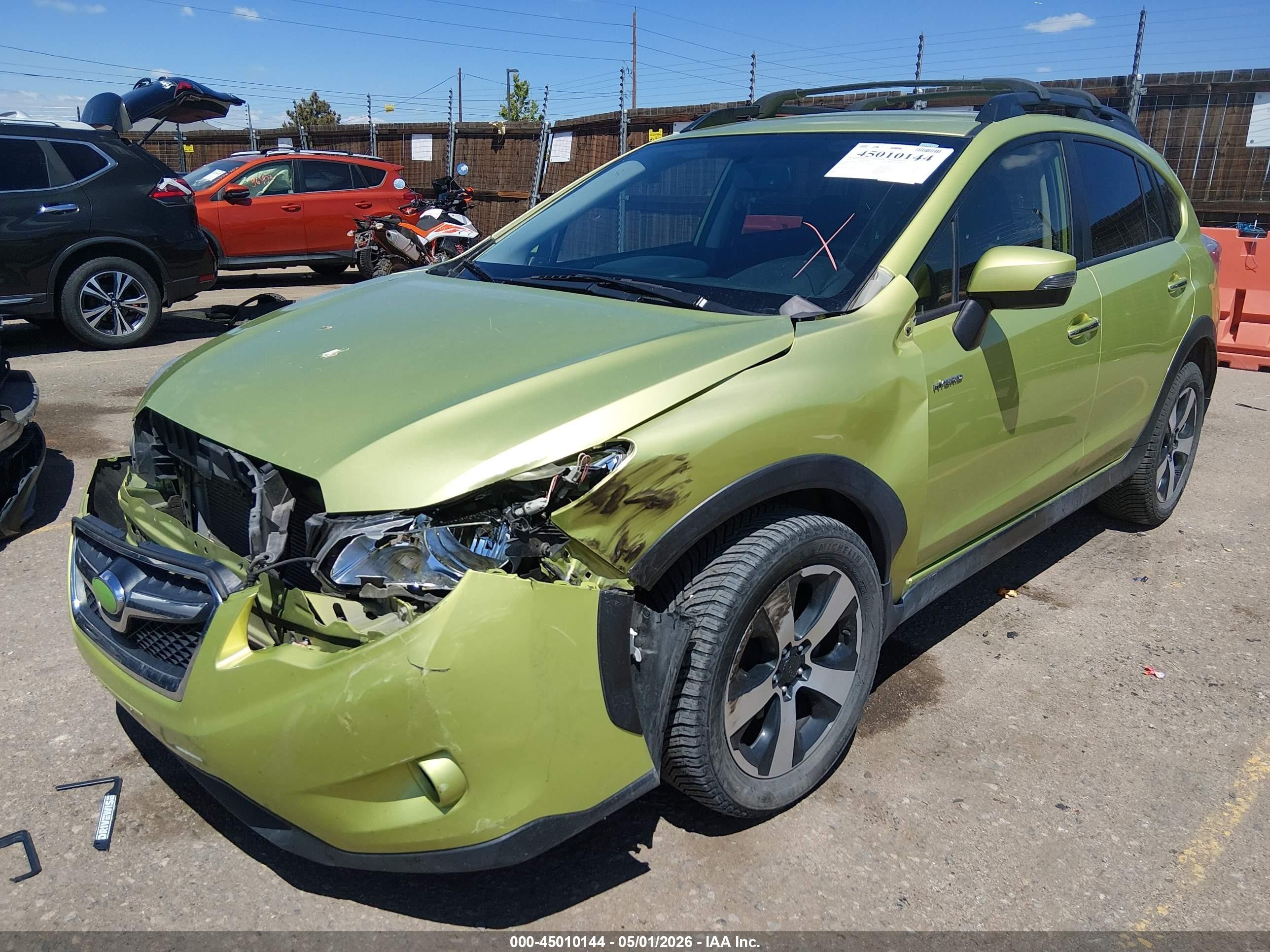 2015 Subaru Xv Crosstrek Hybrid   Green vin: JF2GPBCC2FH235958