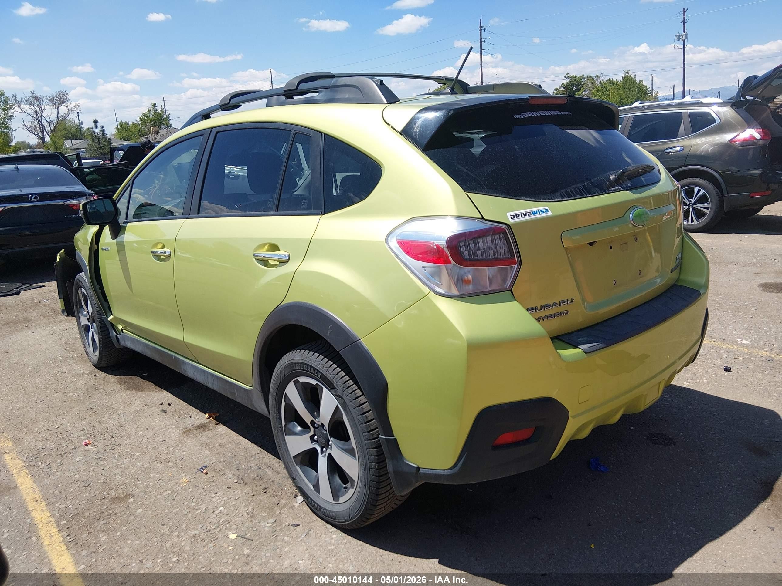 2015 Subaru Xv Crosstrek Hybrid   Green vin: JF2GPBCC2FH235958