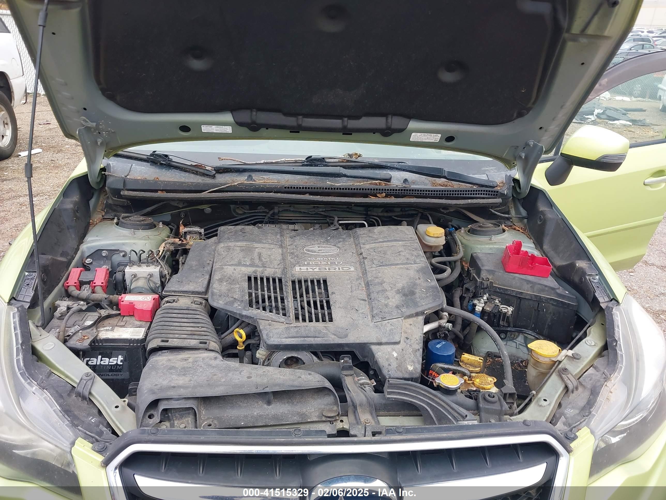 2014 Subaru Xv Crosstrek Hybrid 2.0i Зеленый vin: JF2GPBCC3EH222604