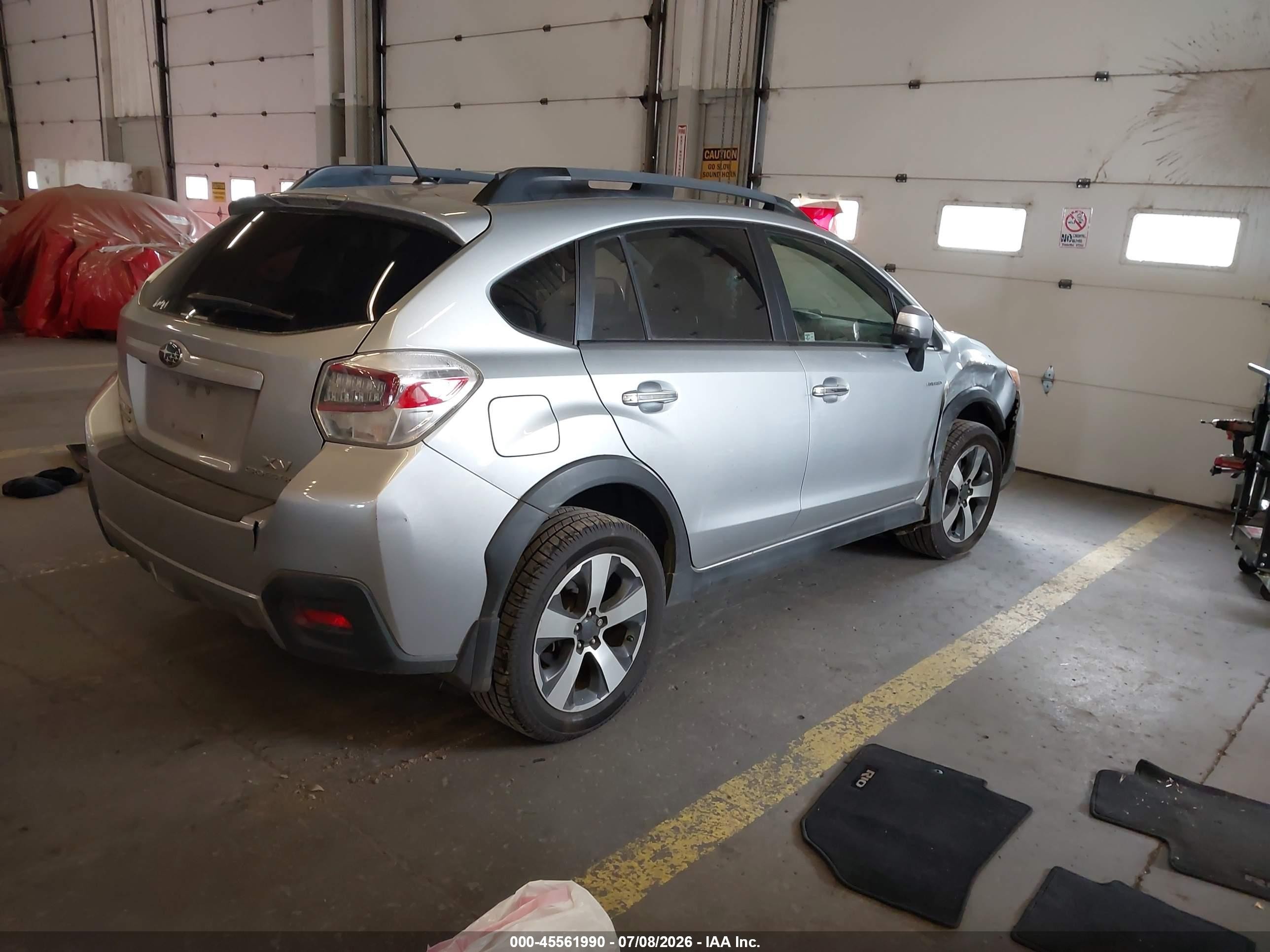 2014 Subaru Xv Crosstrek Hybrid 2.0i Серебряный vin: JF2GPBCC3EH226281