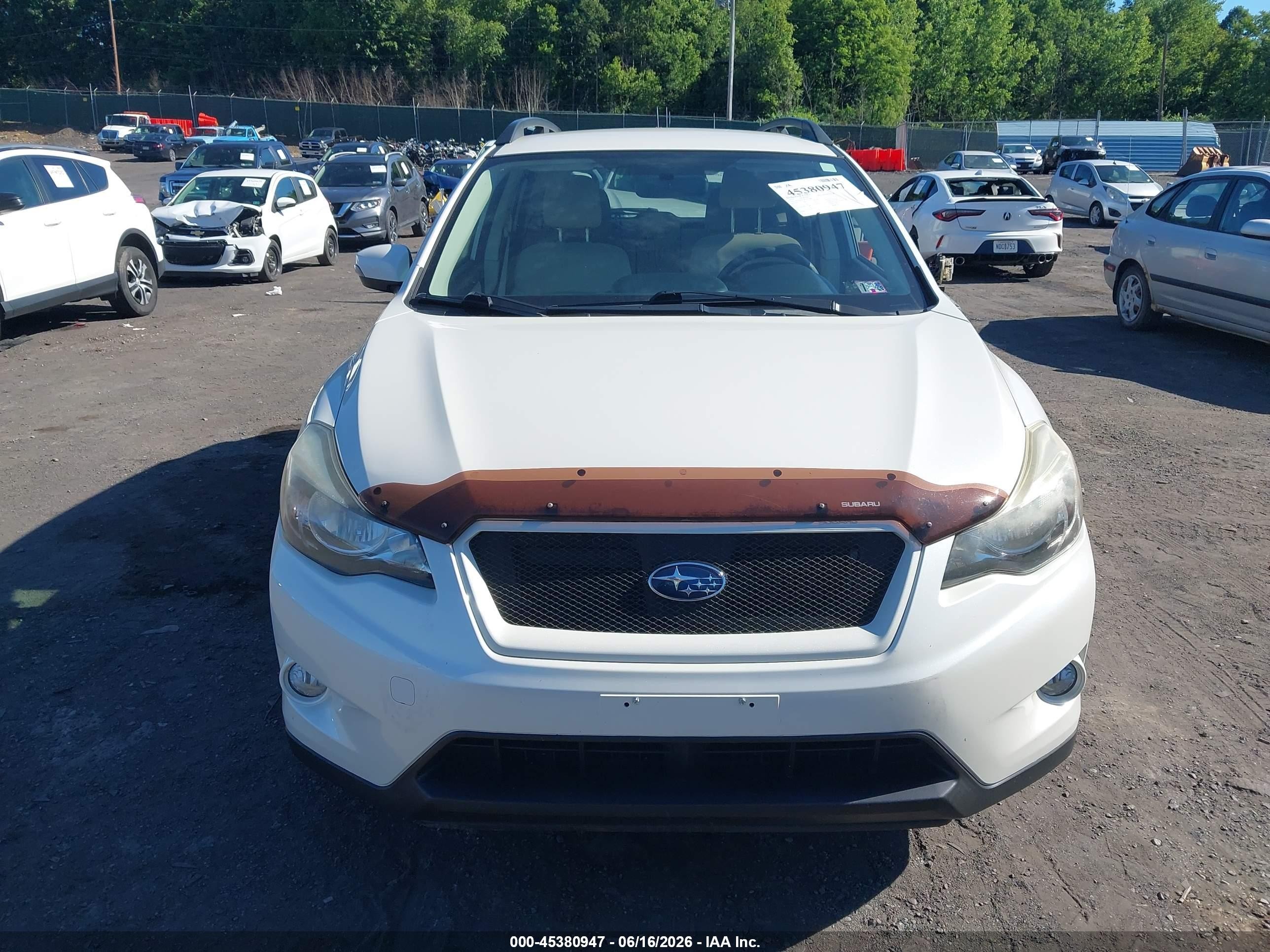 2015 Subaru Xv Crosstrek Hybrid   White vin: JF2GPBCC6FH252388